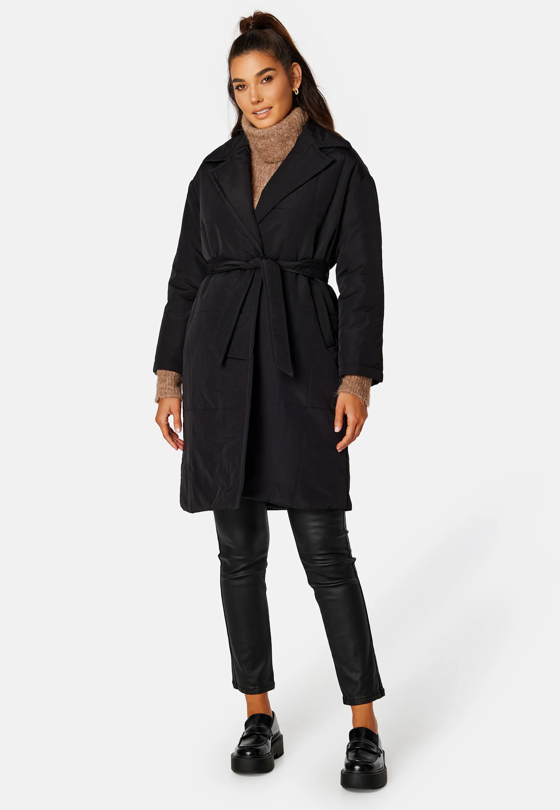 Selena Belt Puffer Coat - Image 3