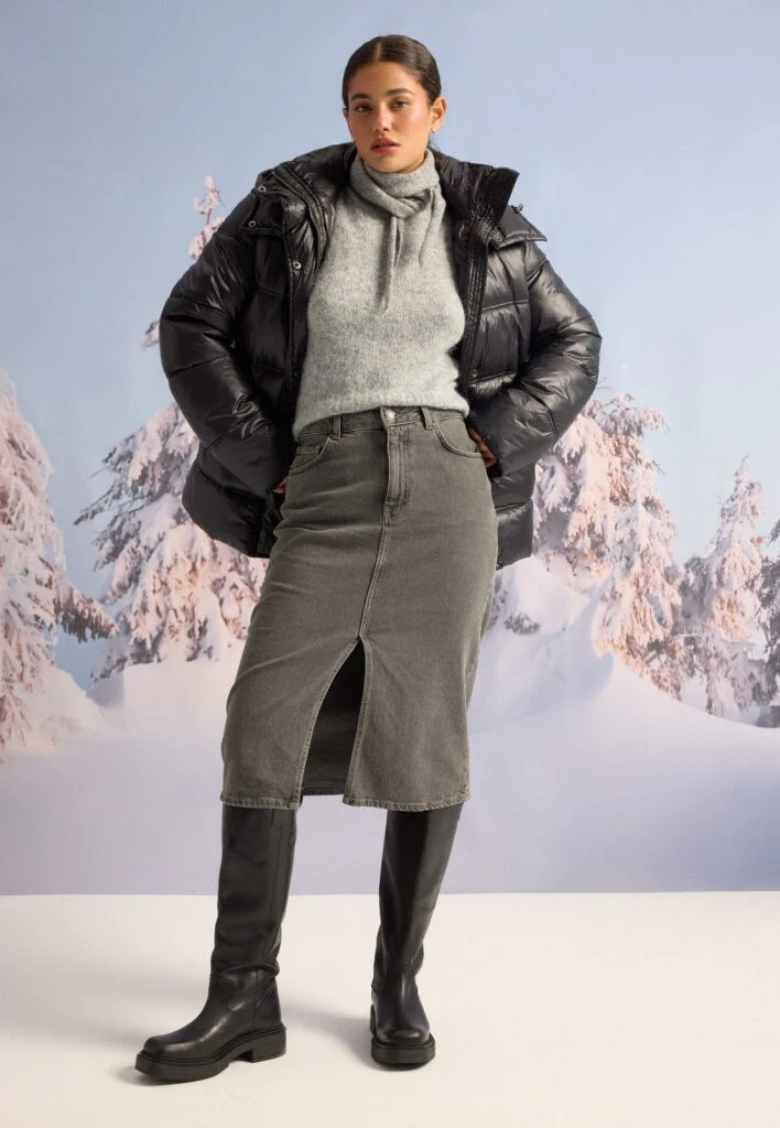 Semi Shiny Padded Jacket - Image 8