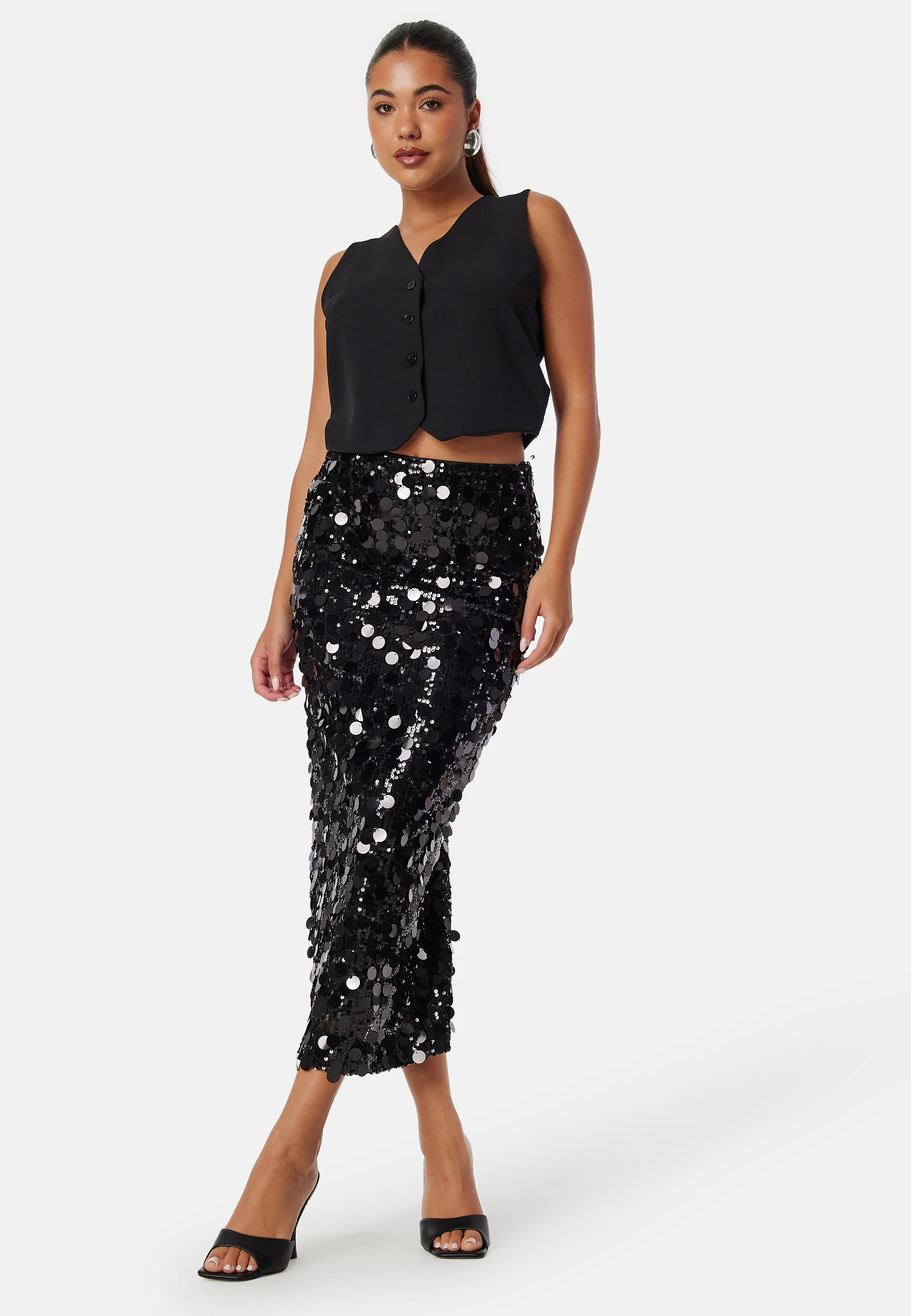 Sequin Ankle Skirt - Image 3