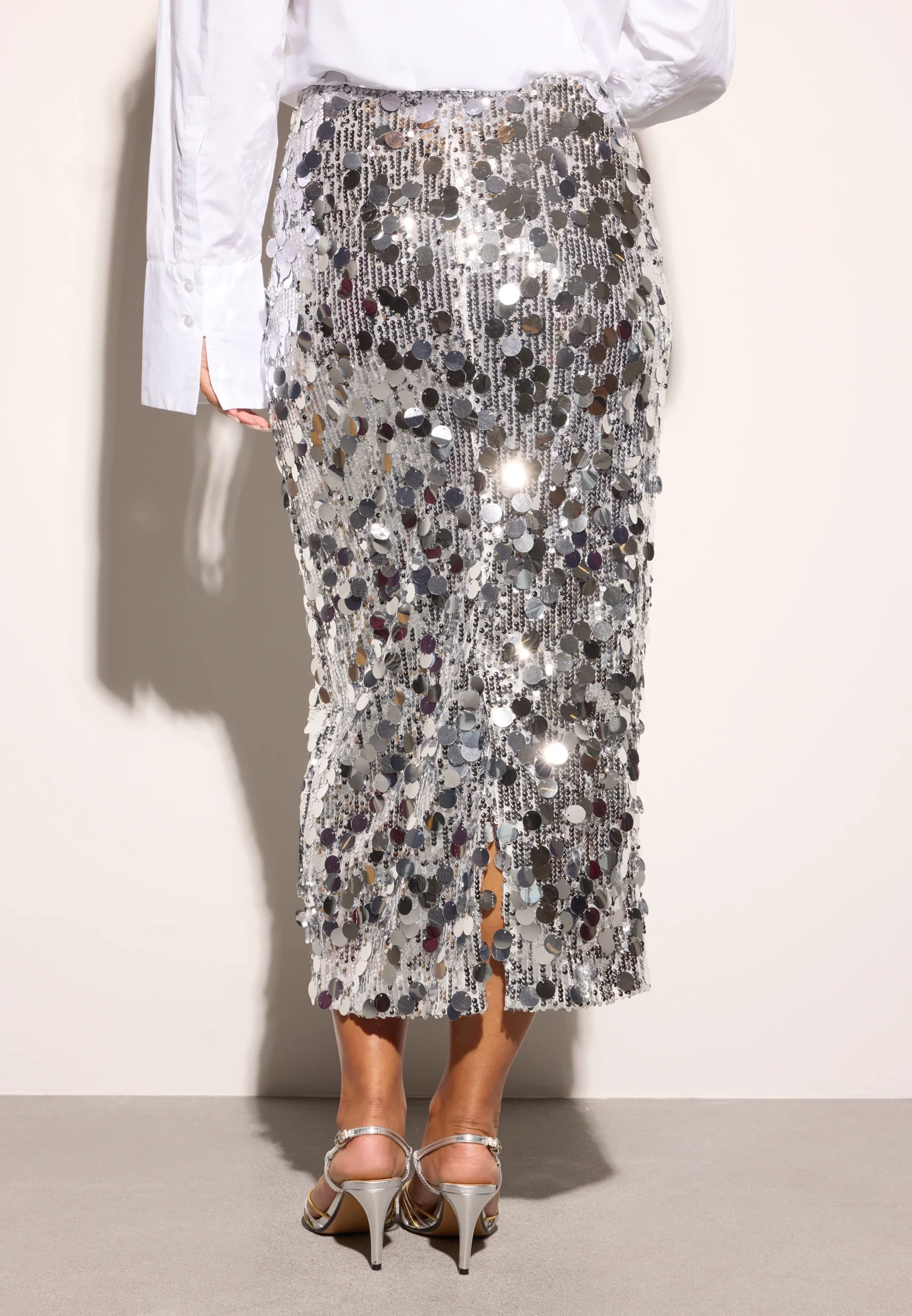 Sequin Ankle Skirt - Image 4