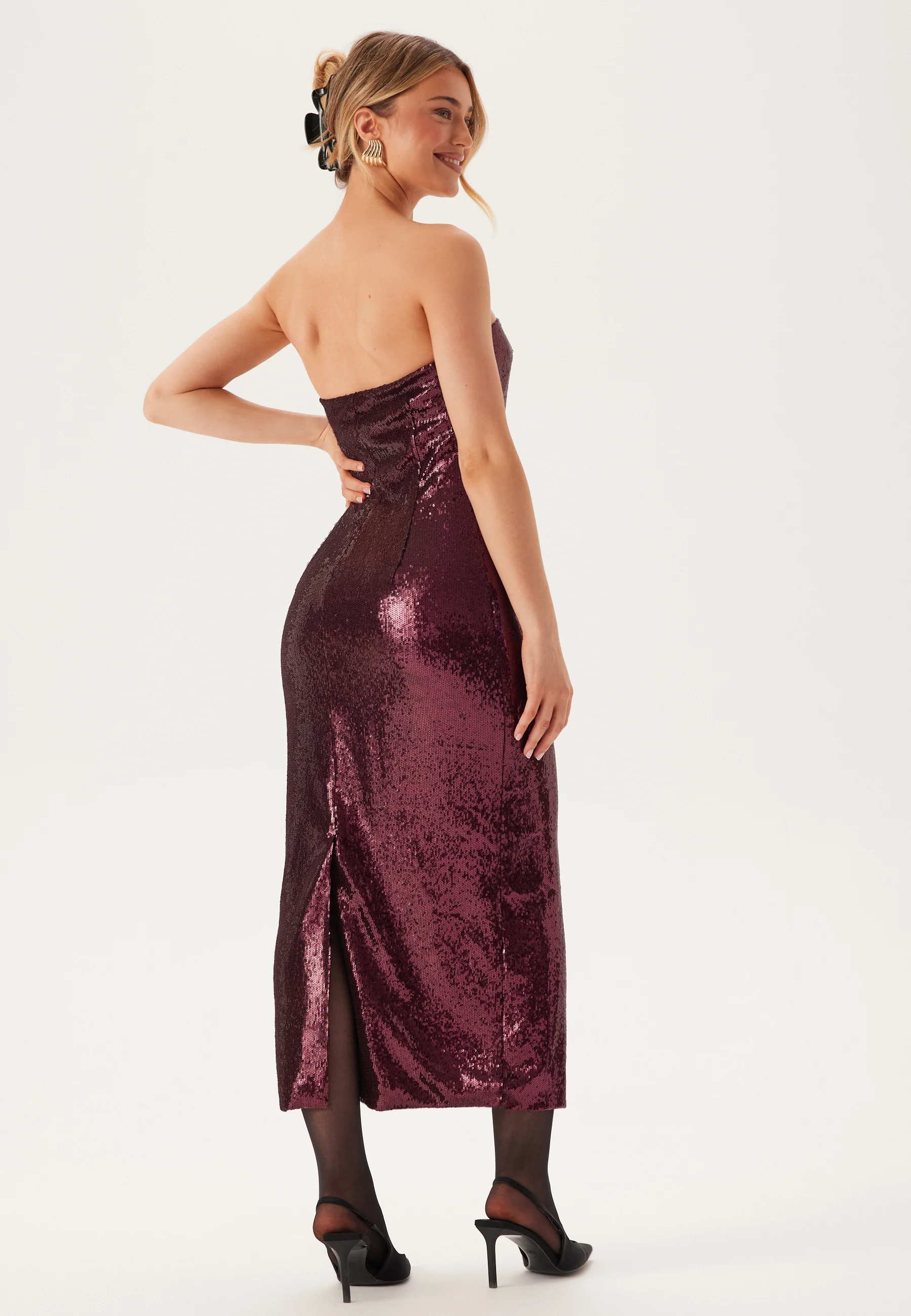 Sequin Bandeau Dress - Image 3
