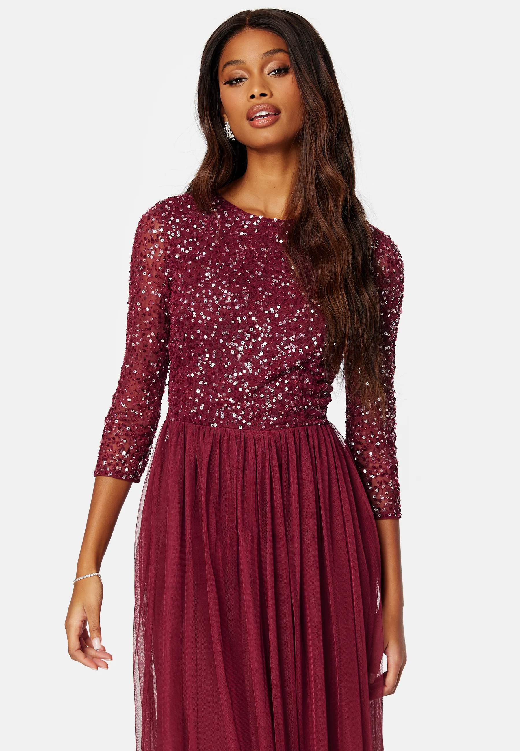 Sequin Bodice Maxi Dress - Image 3