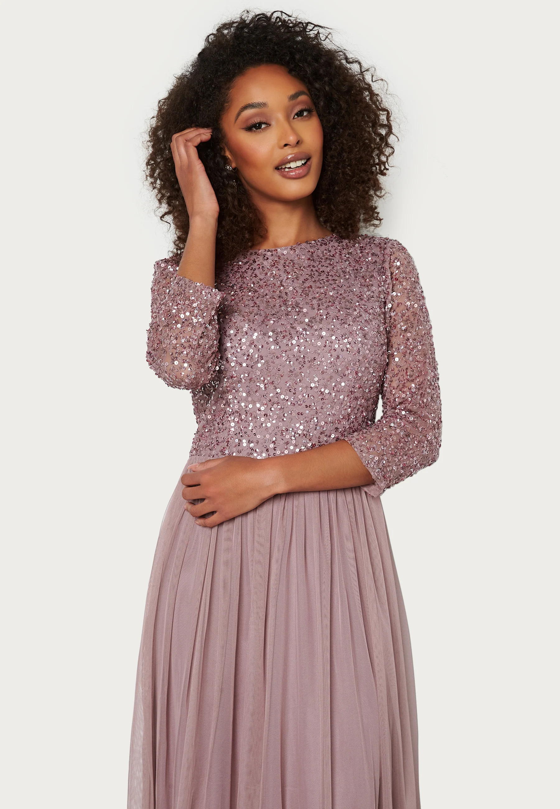 Sequin Bodice Maxi Dress - Image 2