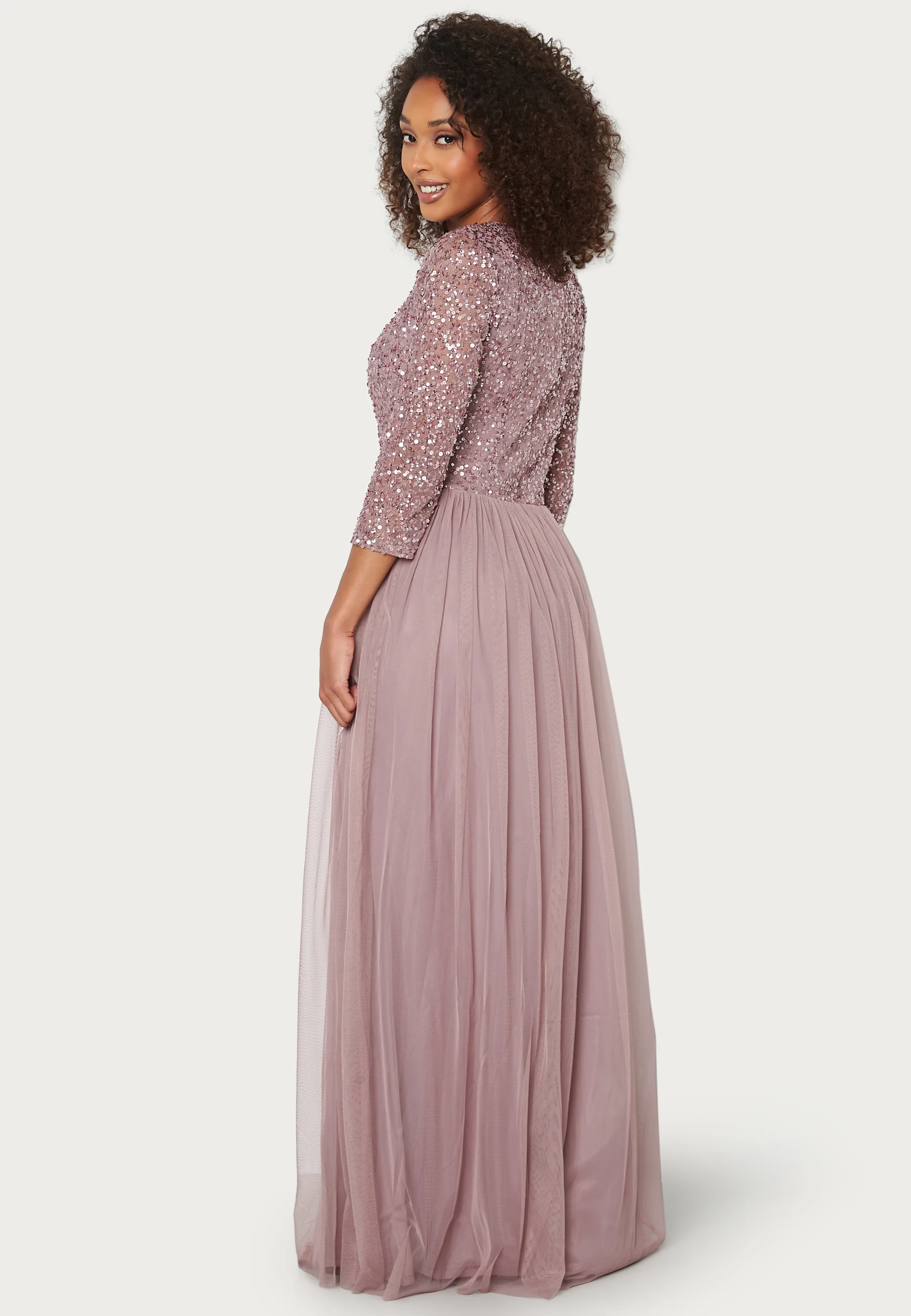 Sequin Bodice Maxi Dress - Image 4