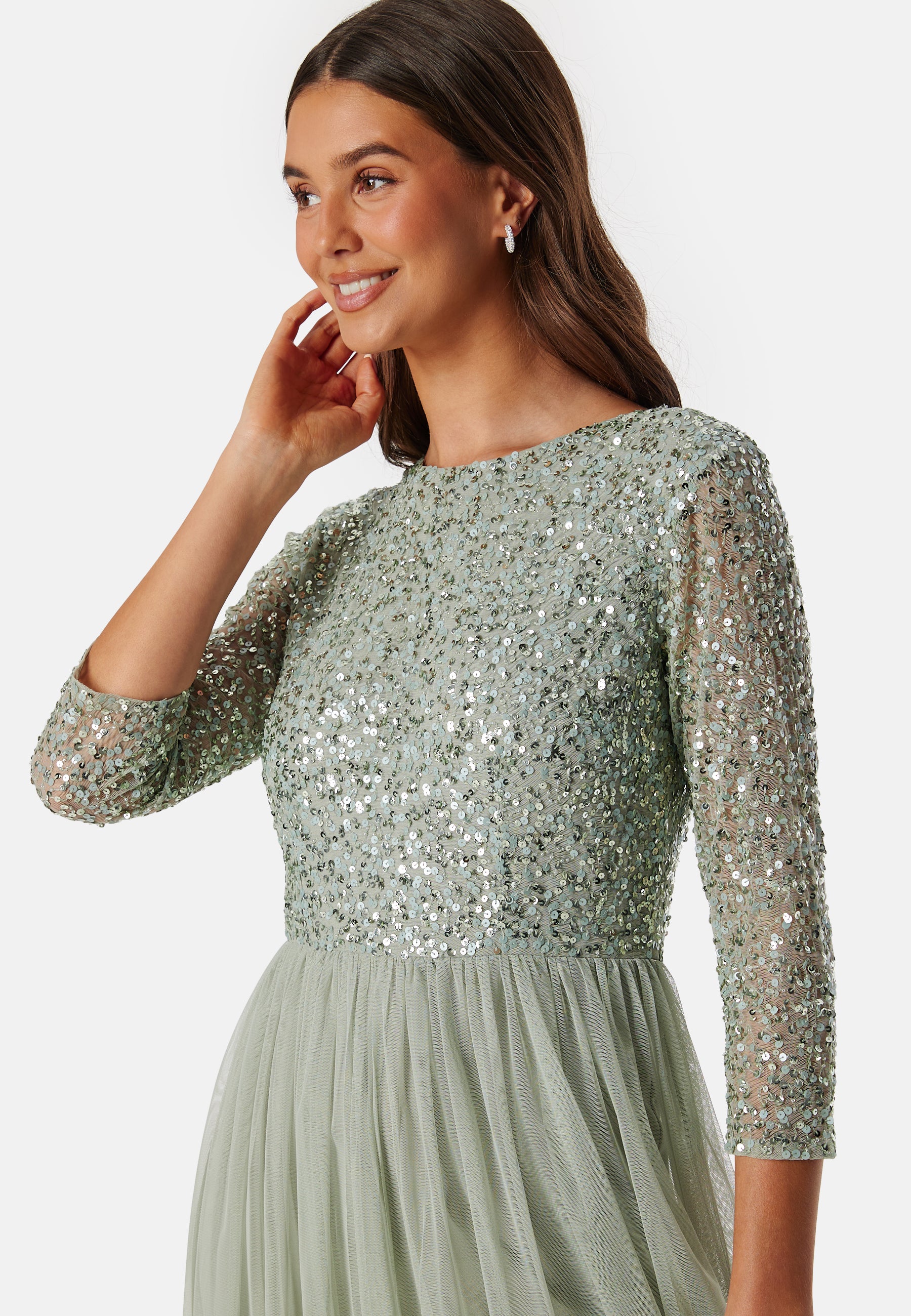 Sequin Bodice Maxi Dress - Image 3