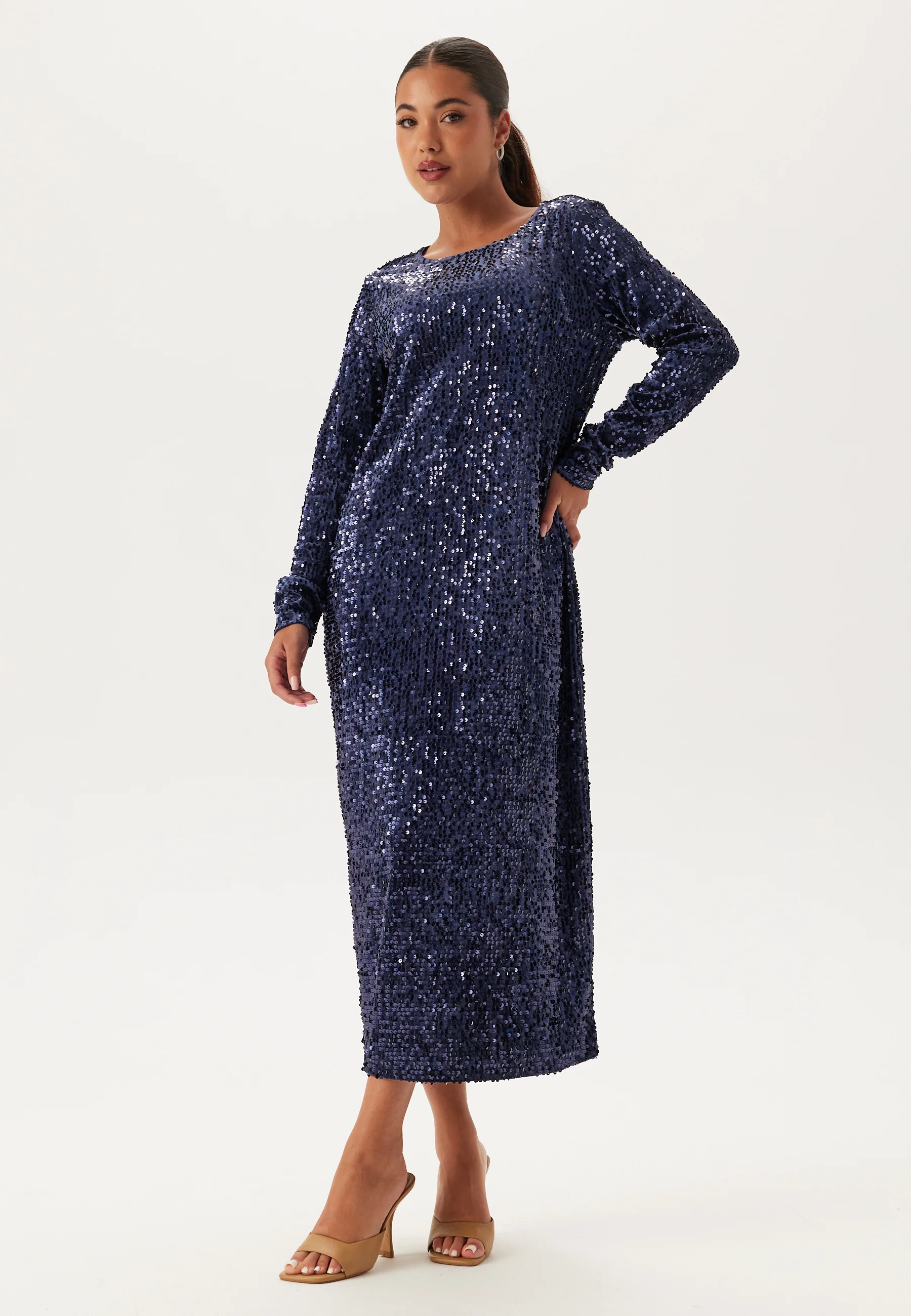 Sequin Long Midi Dress - Image 2
