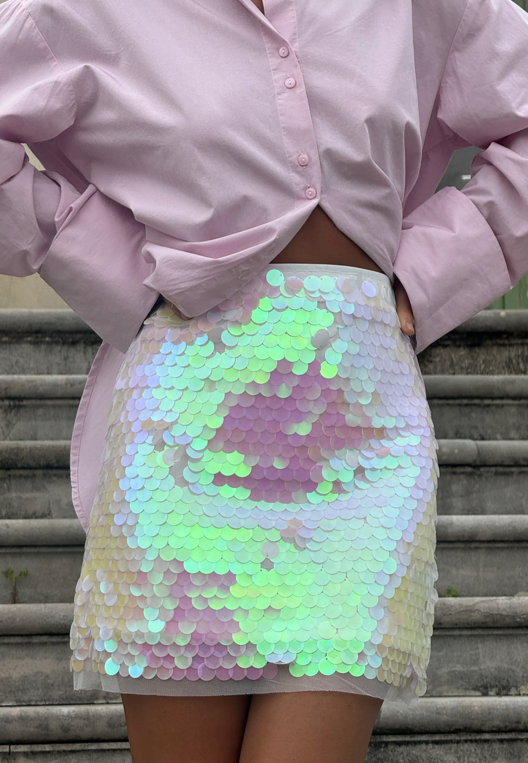 Sequin Mini Skirt - Image 3