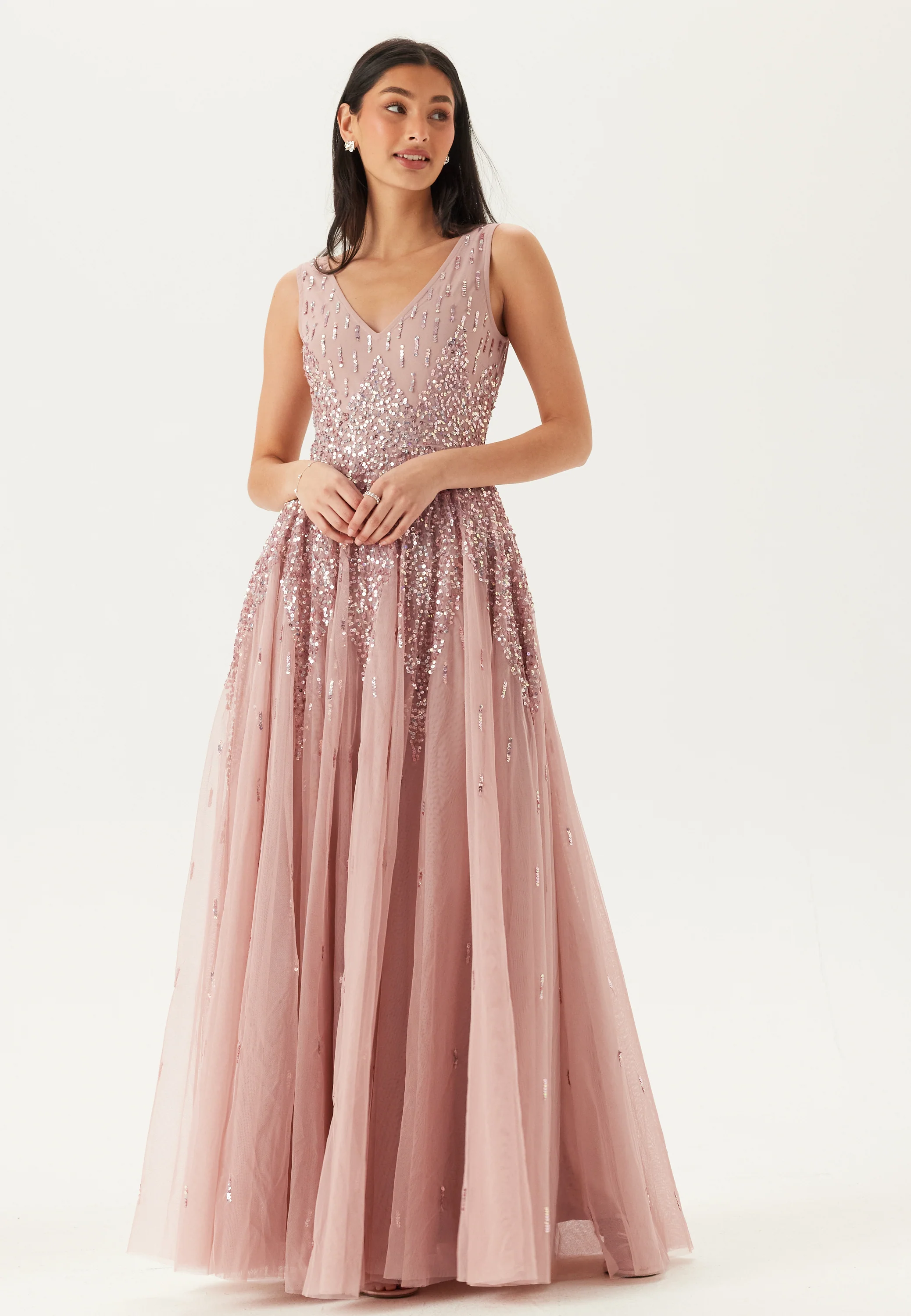 Sequin Sunray Sleeveless Maxi Dress - Image 2