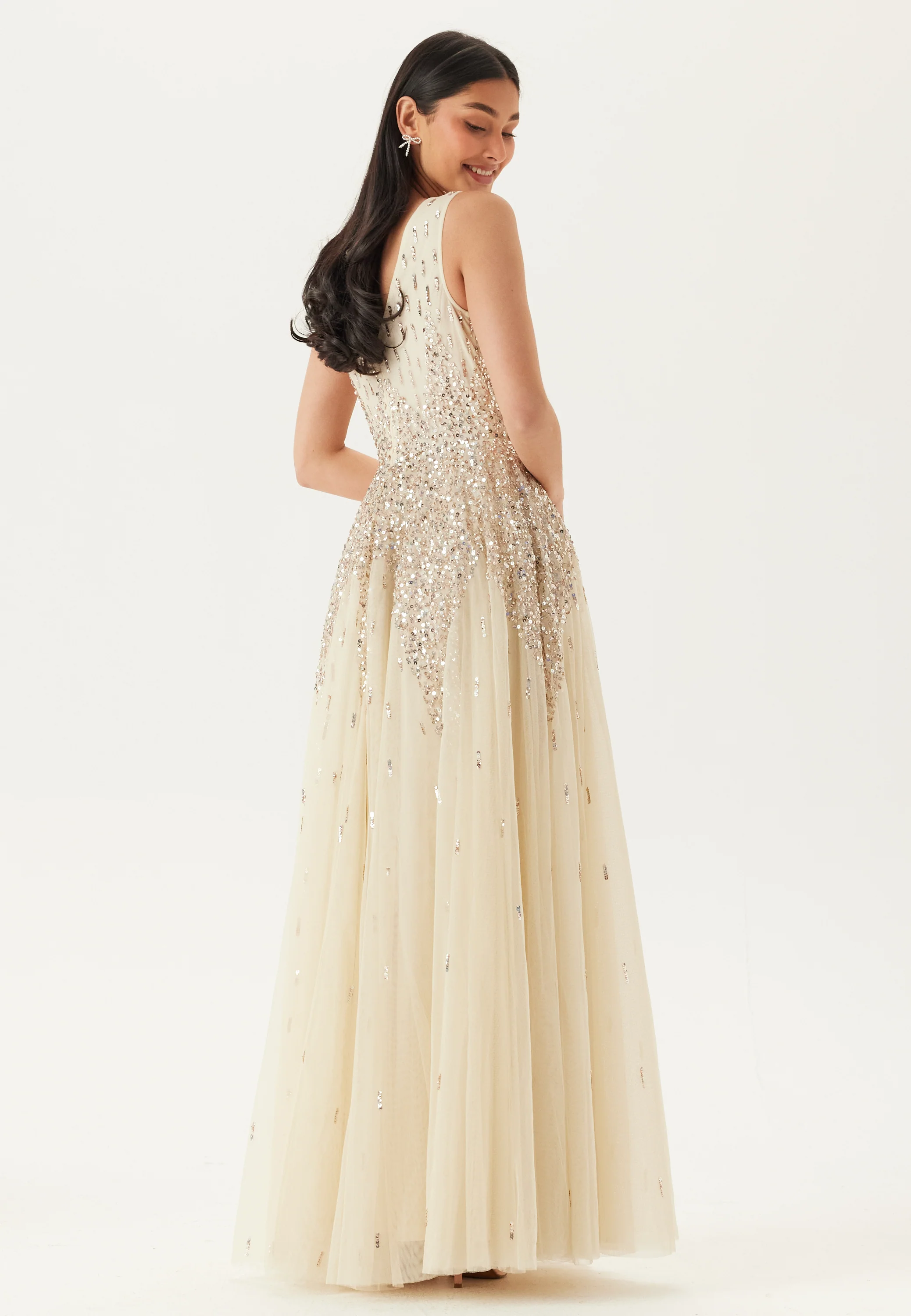 Sequin Sunray Sleeveless Maxi Dress - Image 4