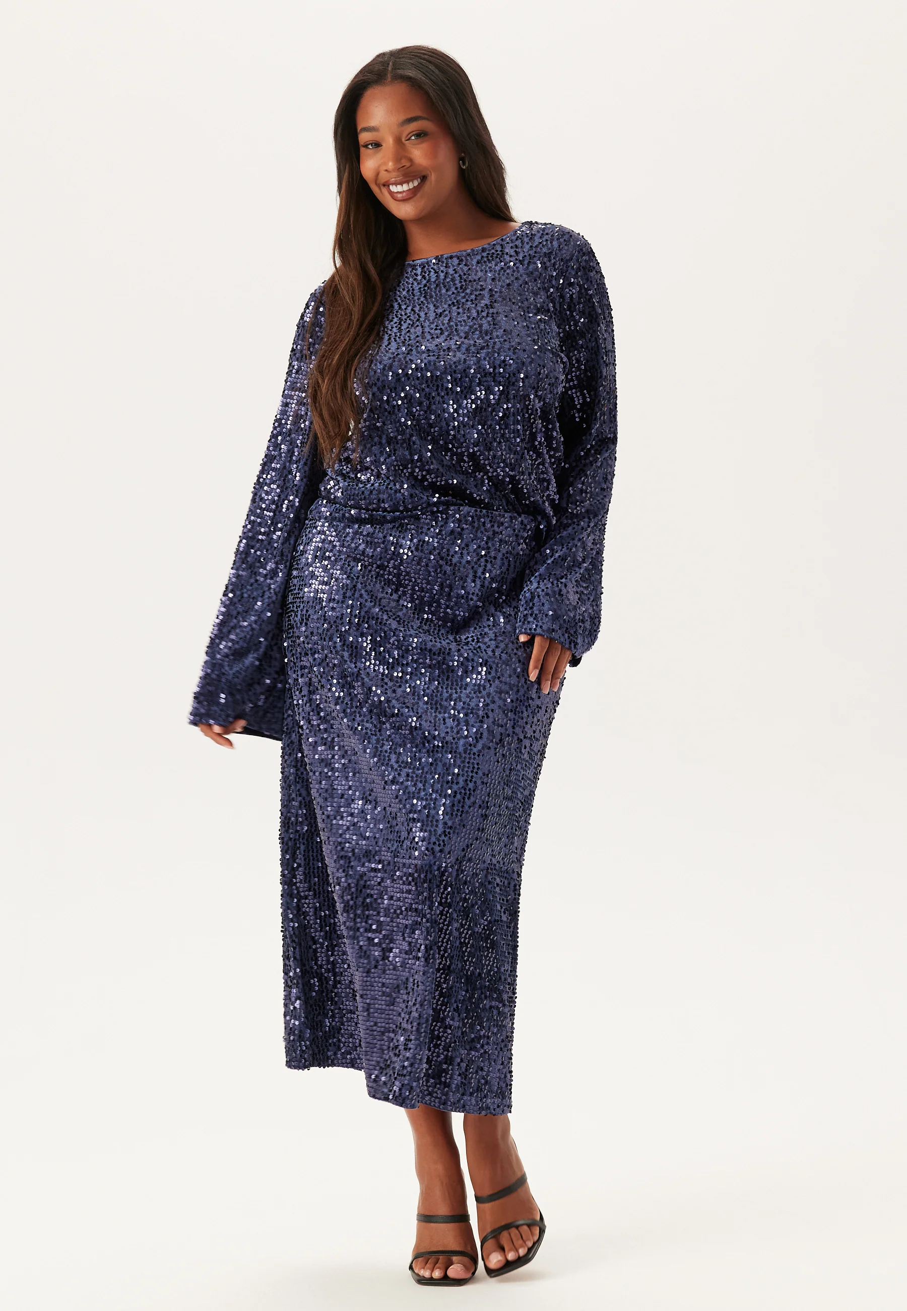 Sequin Trumpet Sleeve Top - Image 6