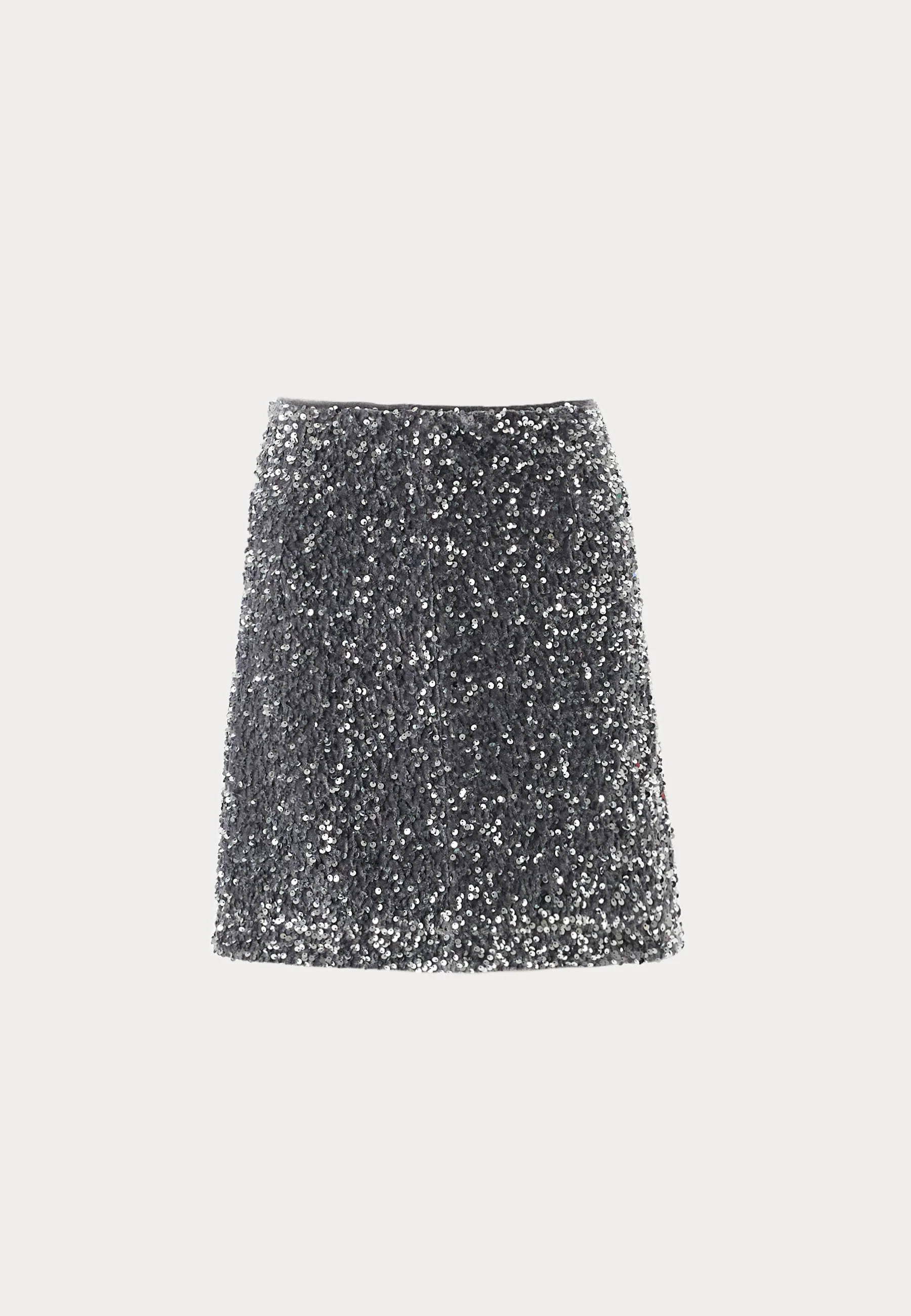 Sequin Velvet Mini Skirt - Image 6