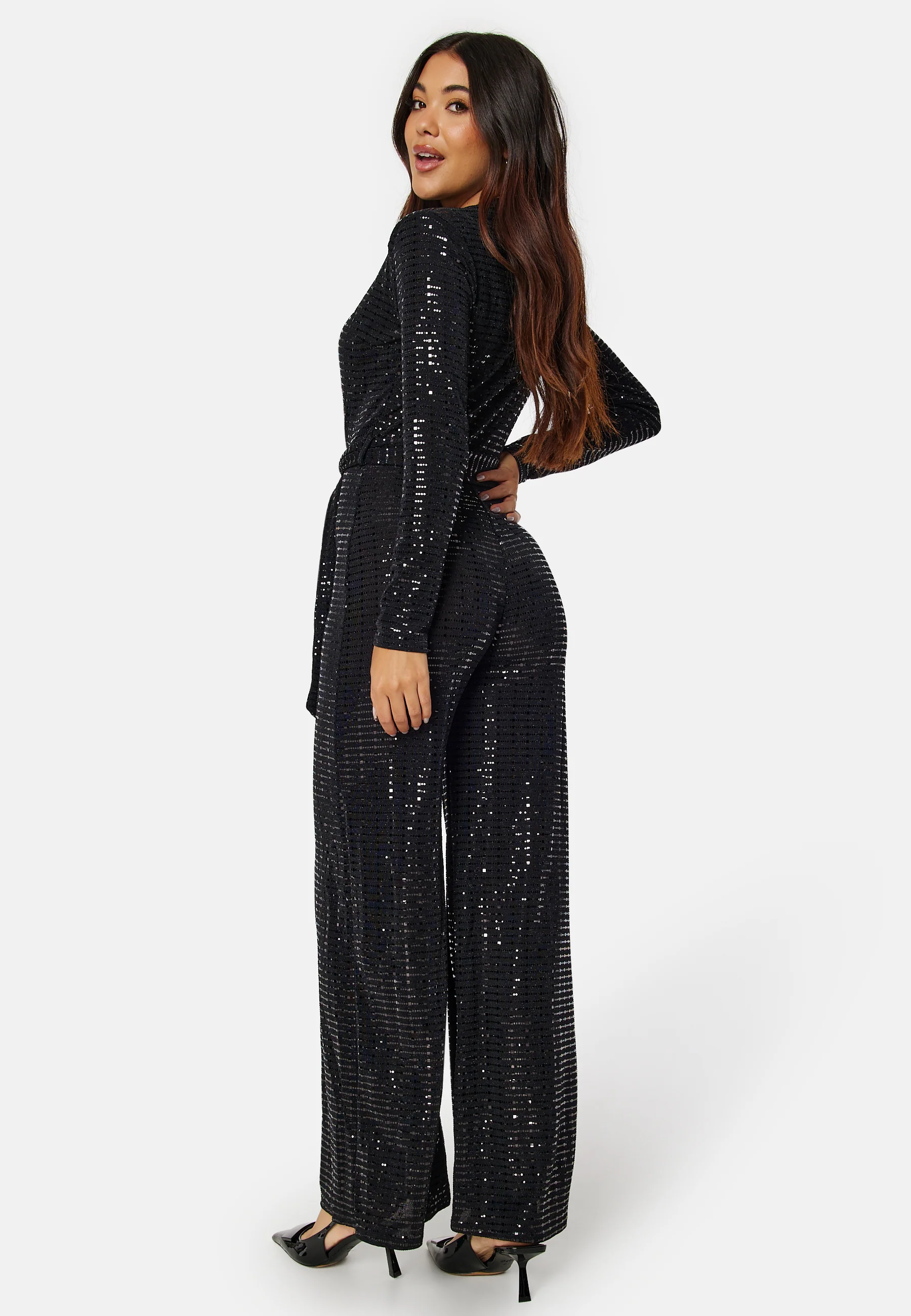 Sequin Wide Leg Jumpsuit - Image 2
