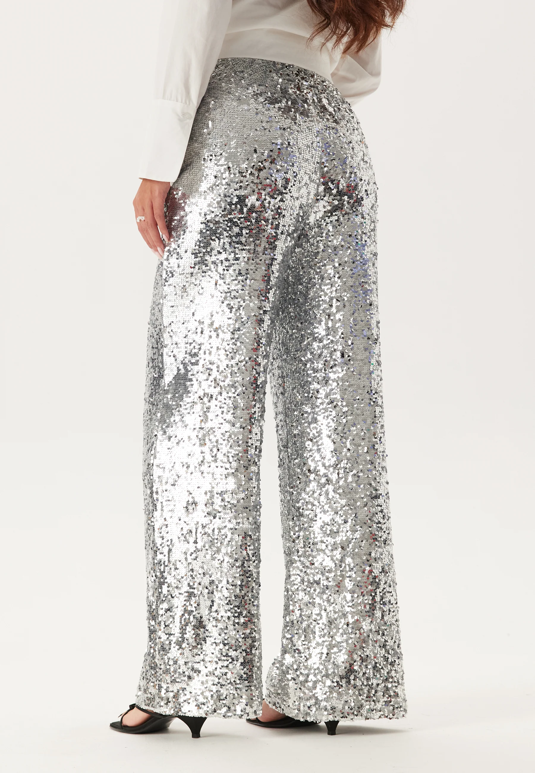 Sequin Wide Trousers - Image 5