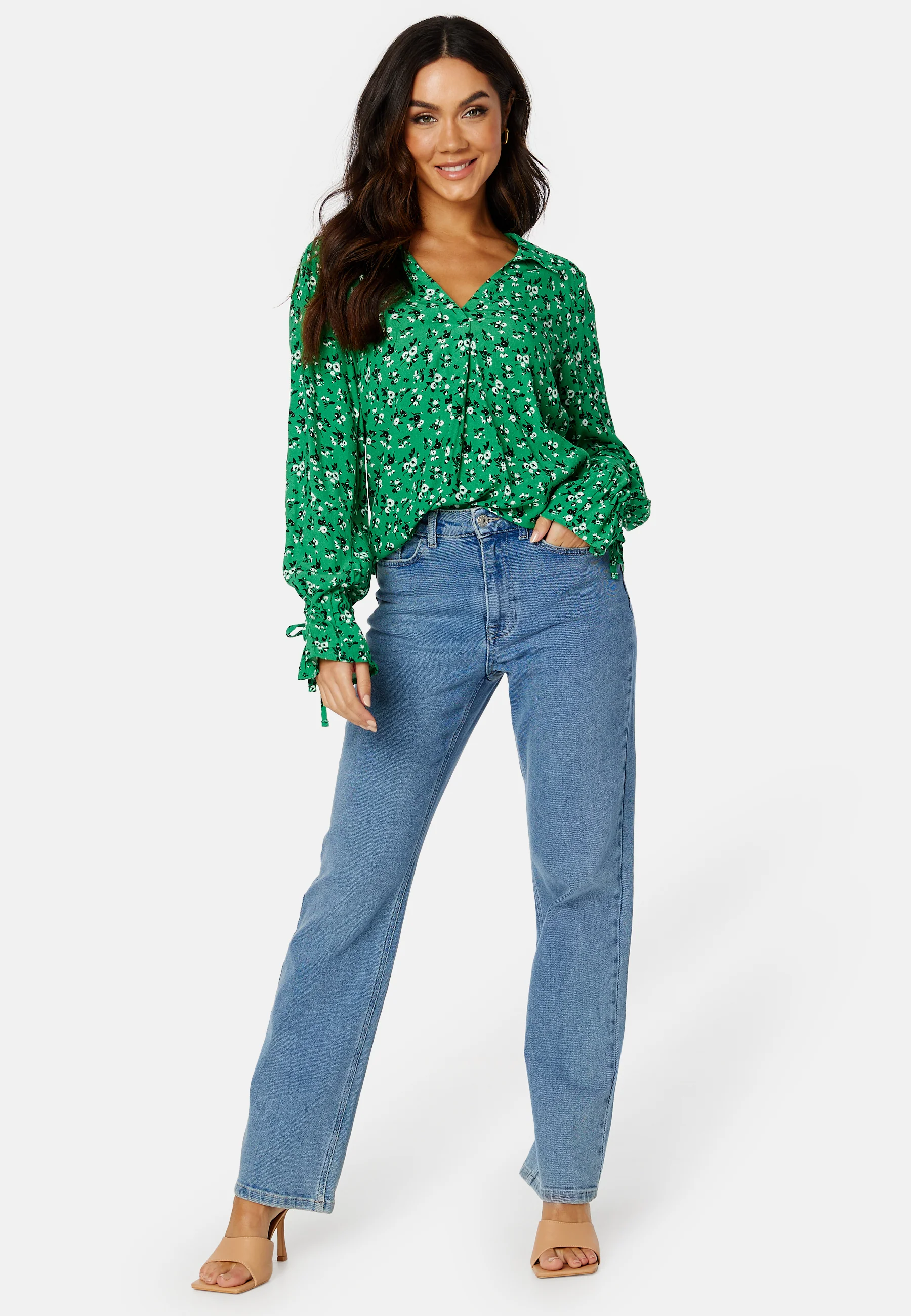 Serena L/S V-Neck Top - Image 2