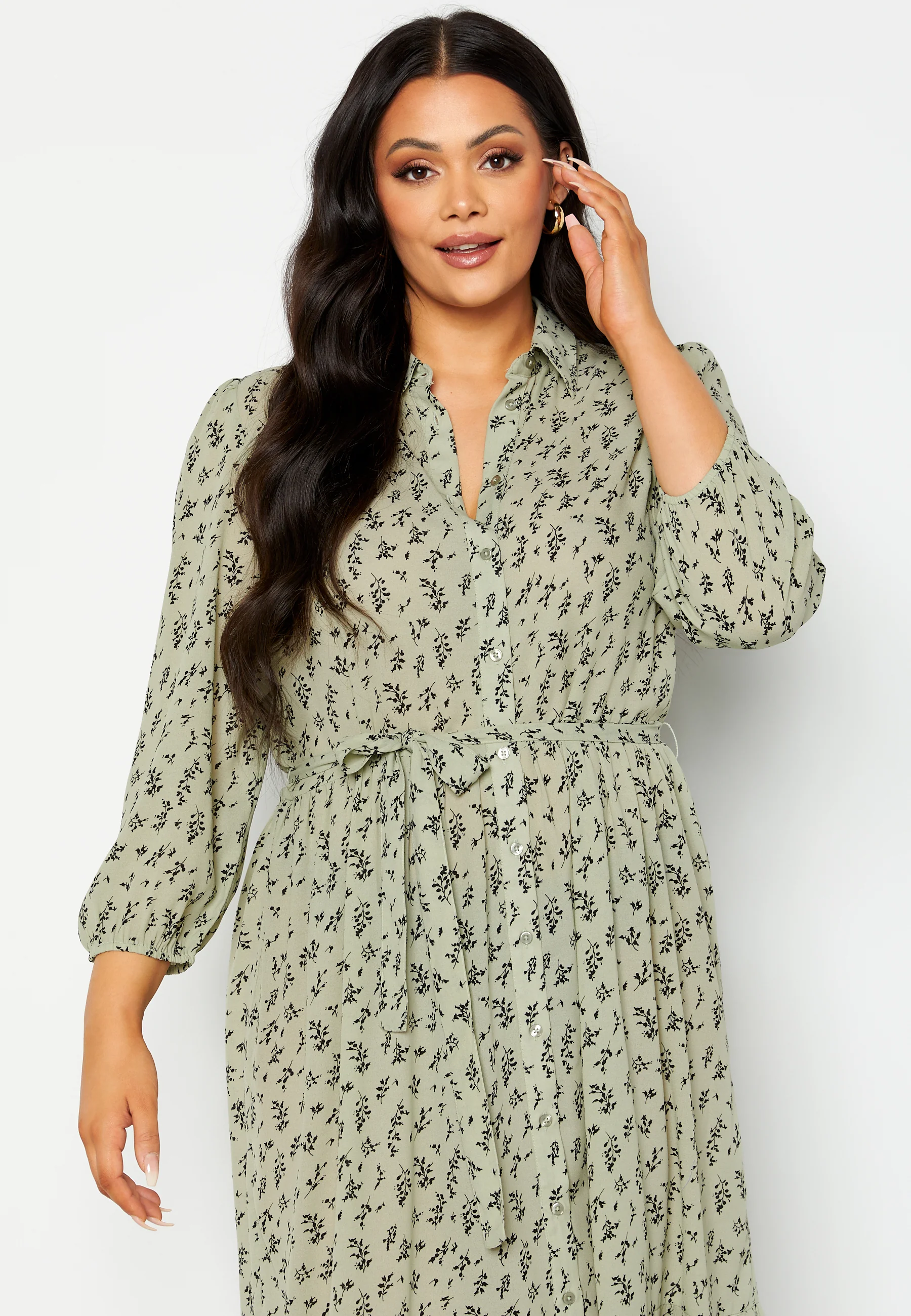 Serene puff sleeve dress - Image 7