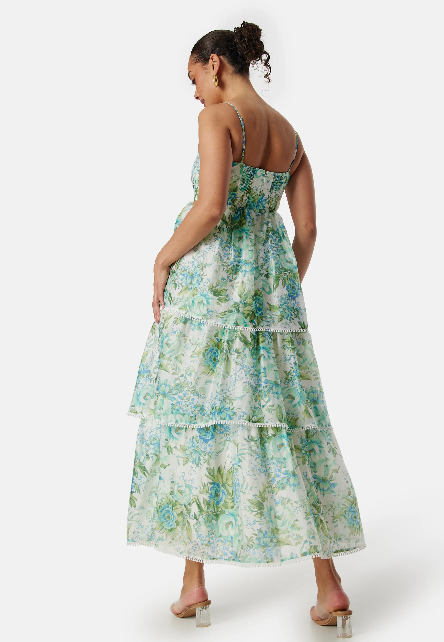 Shauna Scallop Trim Midi Dress - Image 2