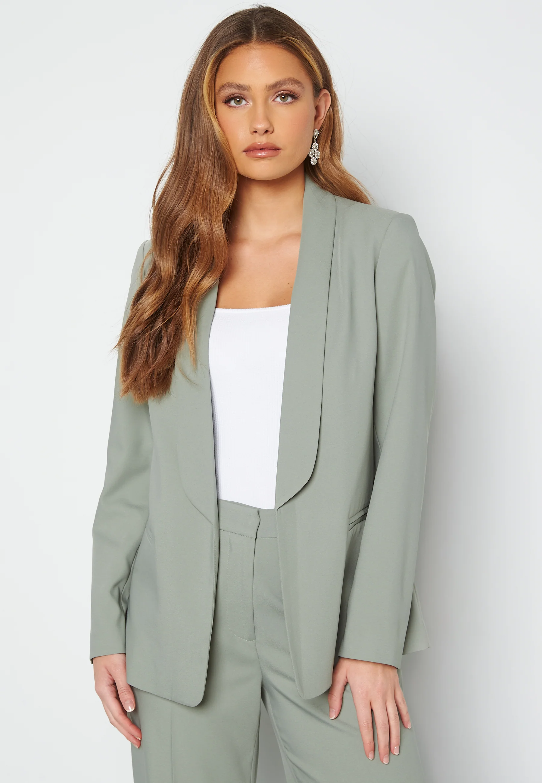 Shawl Collar Regular L/S Blazer - Image 2