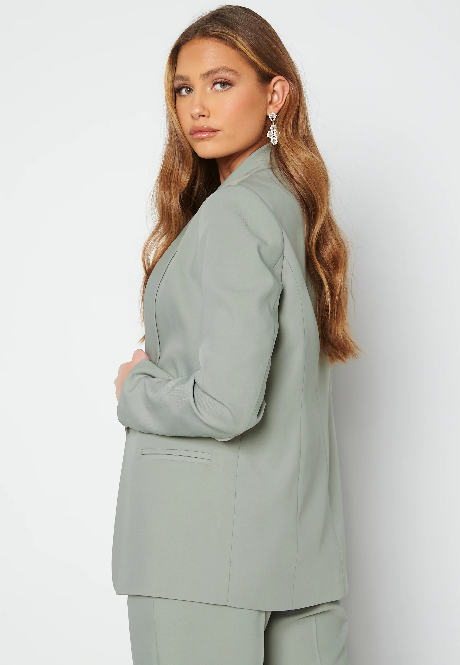 Shawl Collar Regular L/S Blazer - Image 3