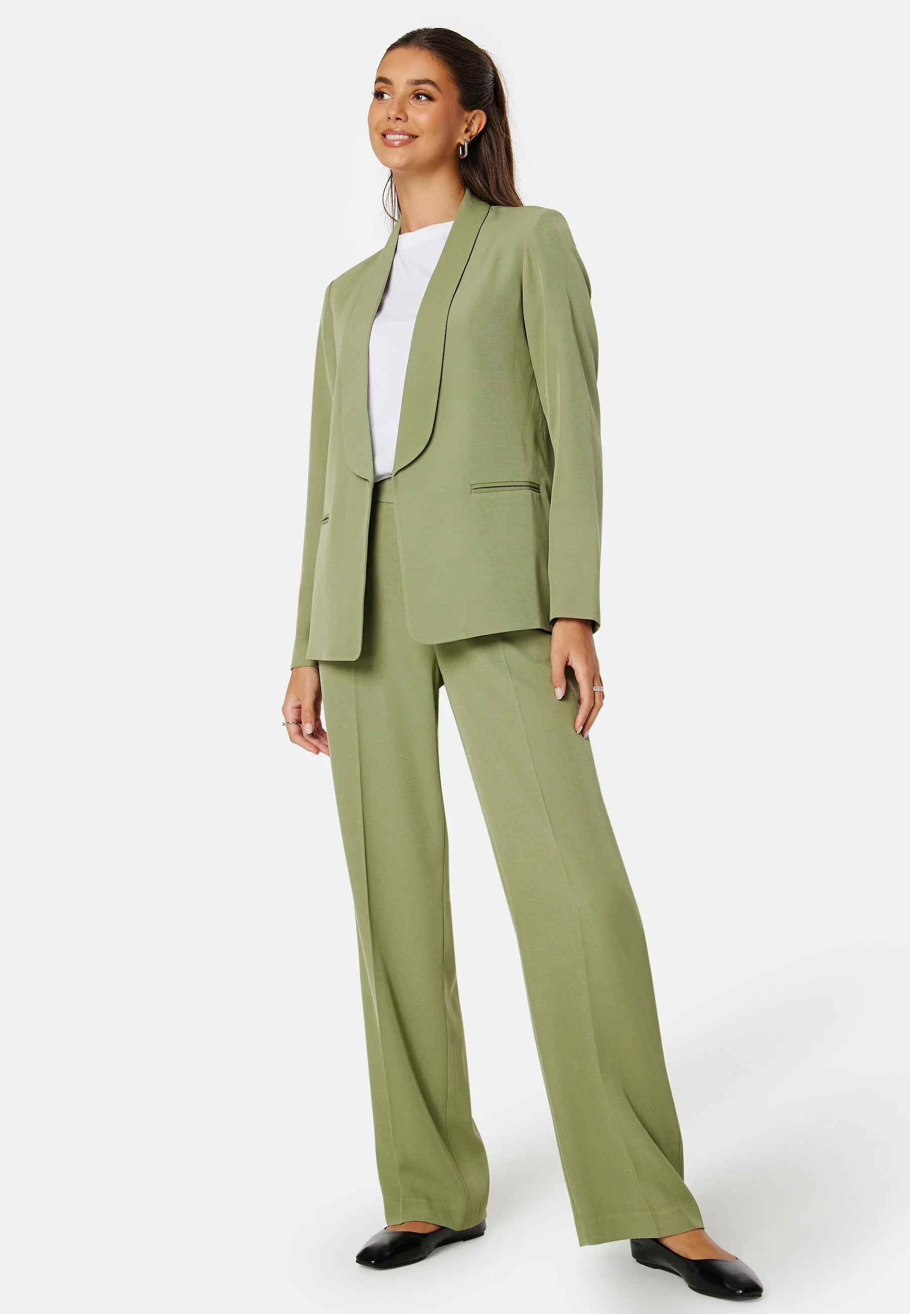 Shawl Collar Regular L/S Blazer - Image 3