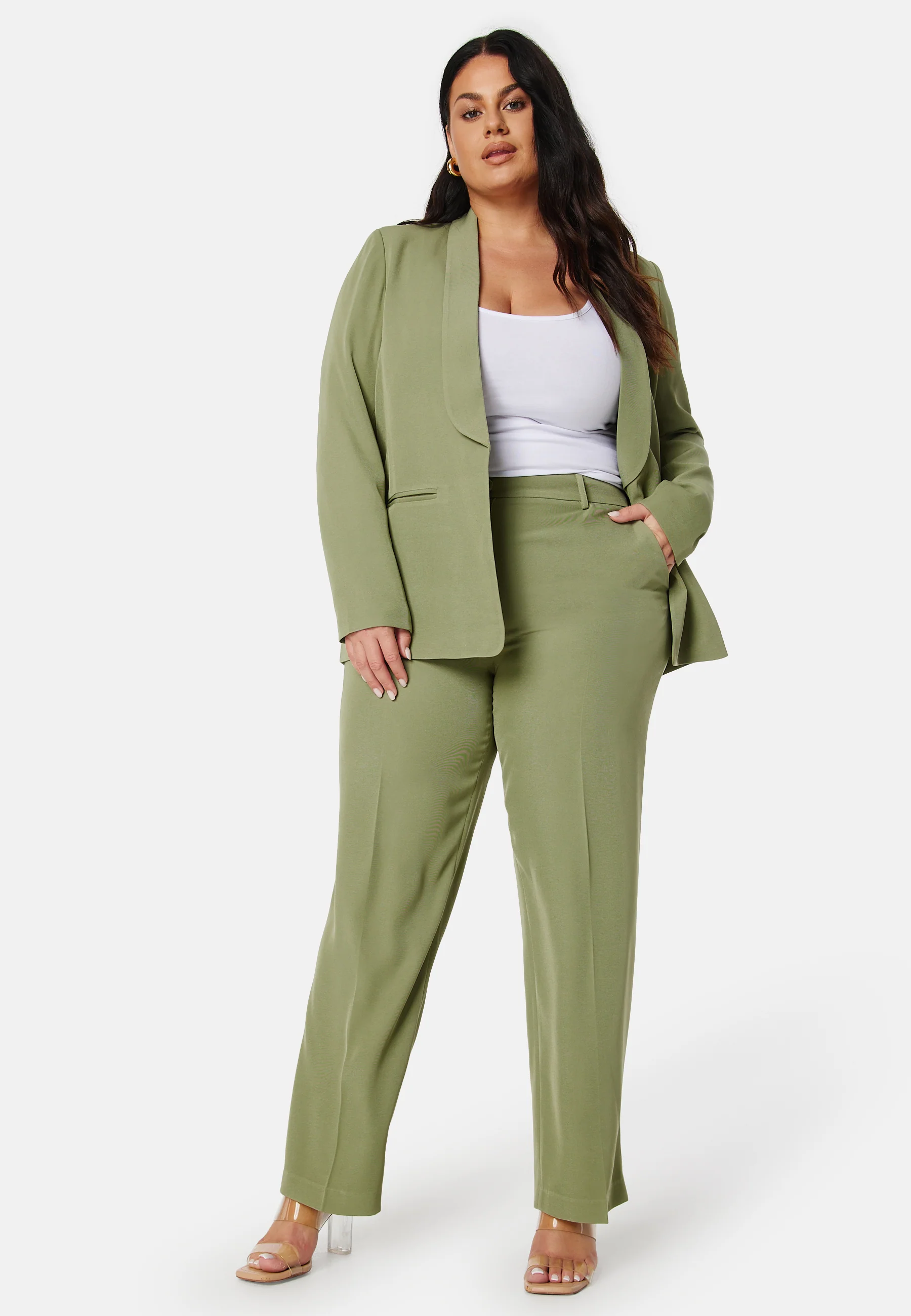 Shawl Collar Regular L/S Blazer - Image 9