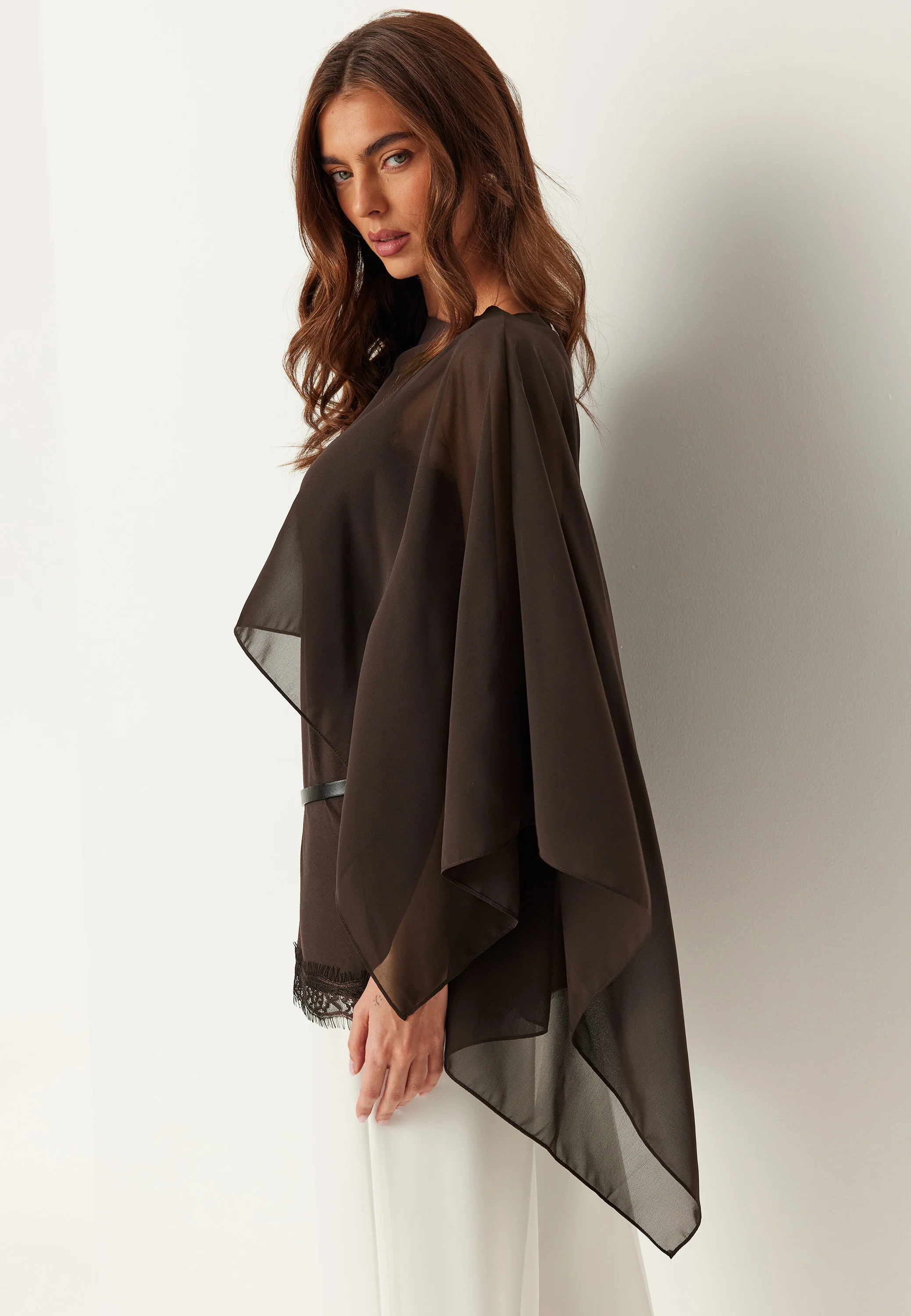 Sheer Chiffon Cape - Image 3