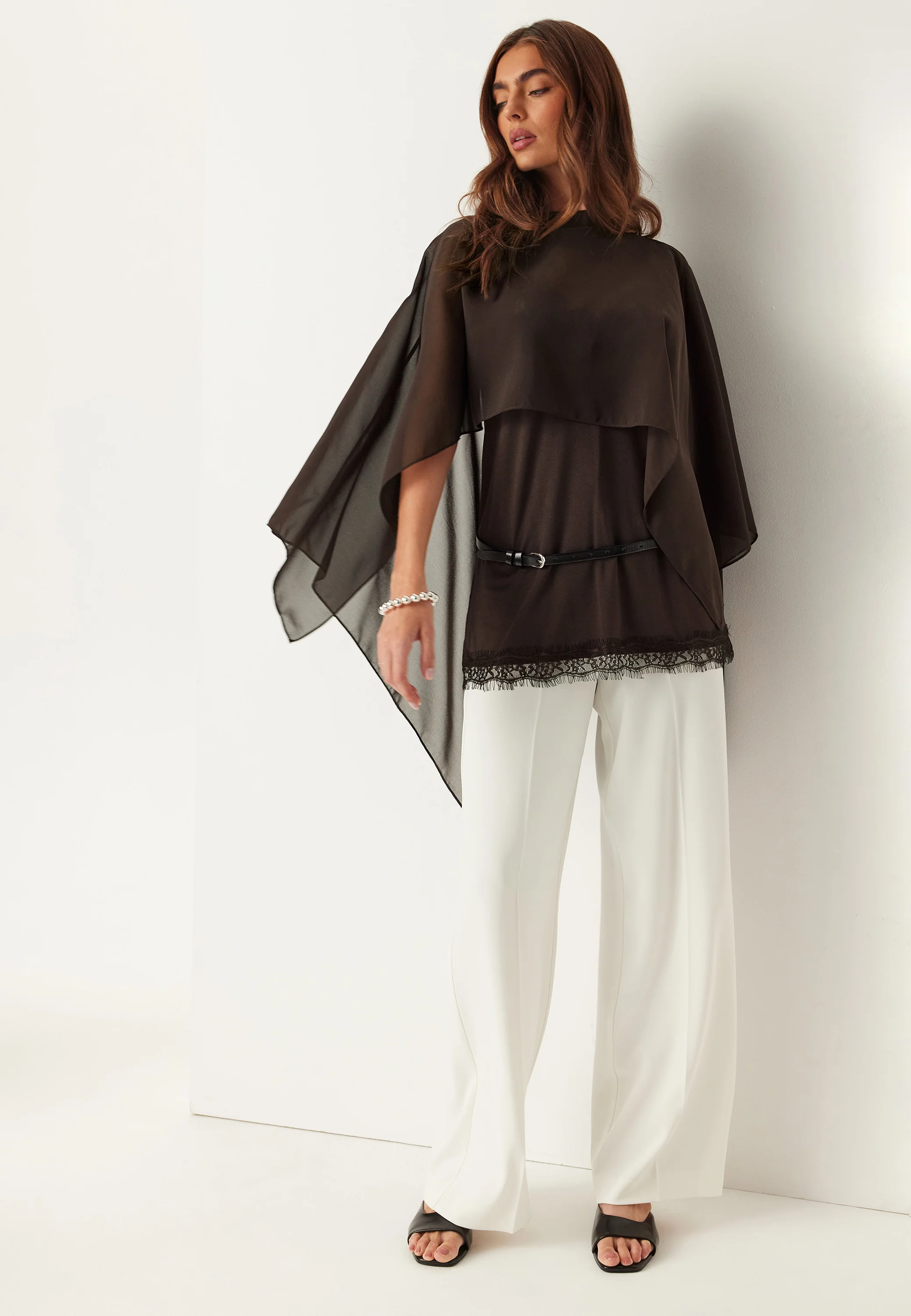 Sheer Chiffon Cape - Image 5