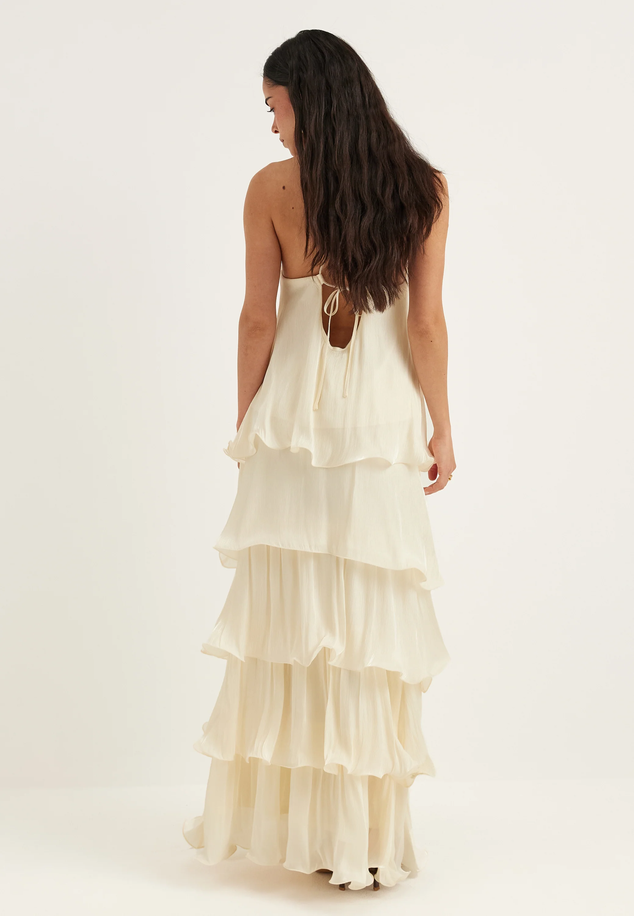 Shimmer Flounce Maxi Skirt - Image 4