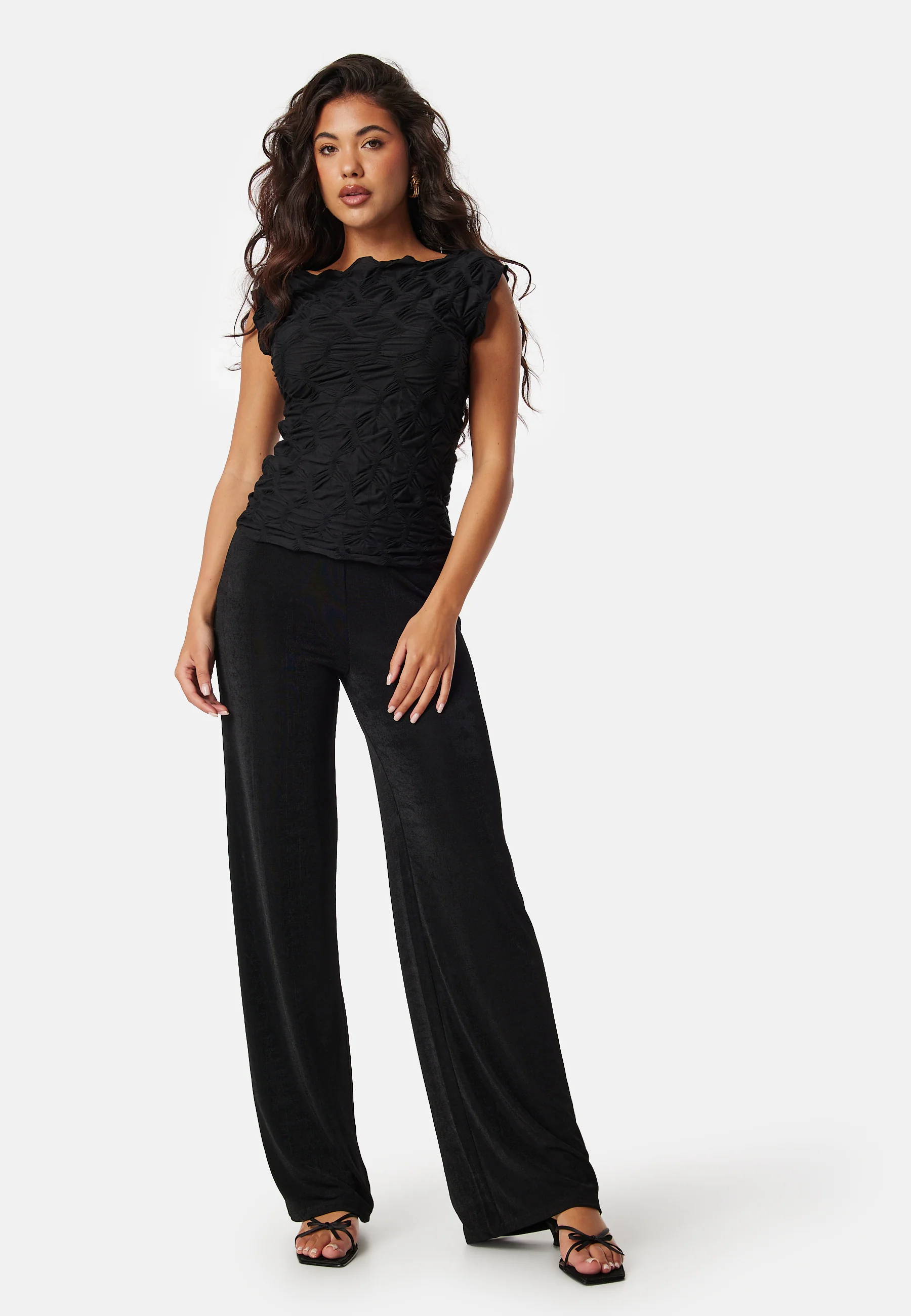 Shiny Wide Trousers - Image 3