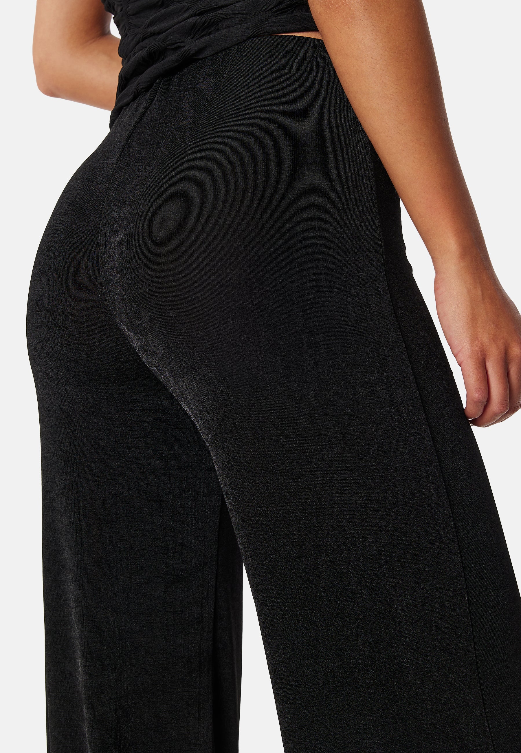 Shiny Wide Trousers - Image 4