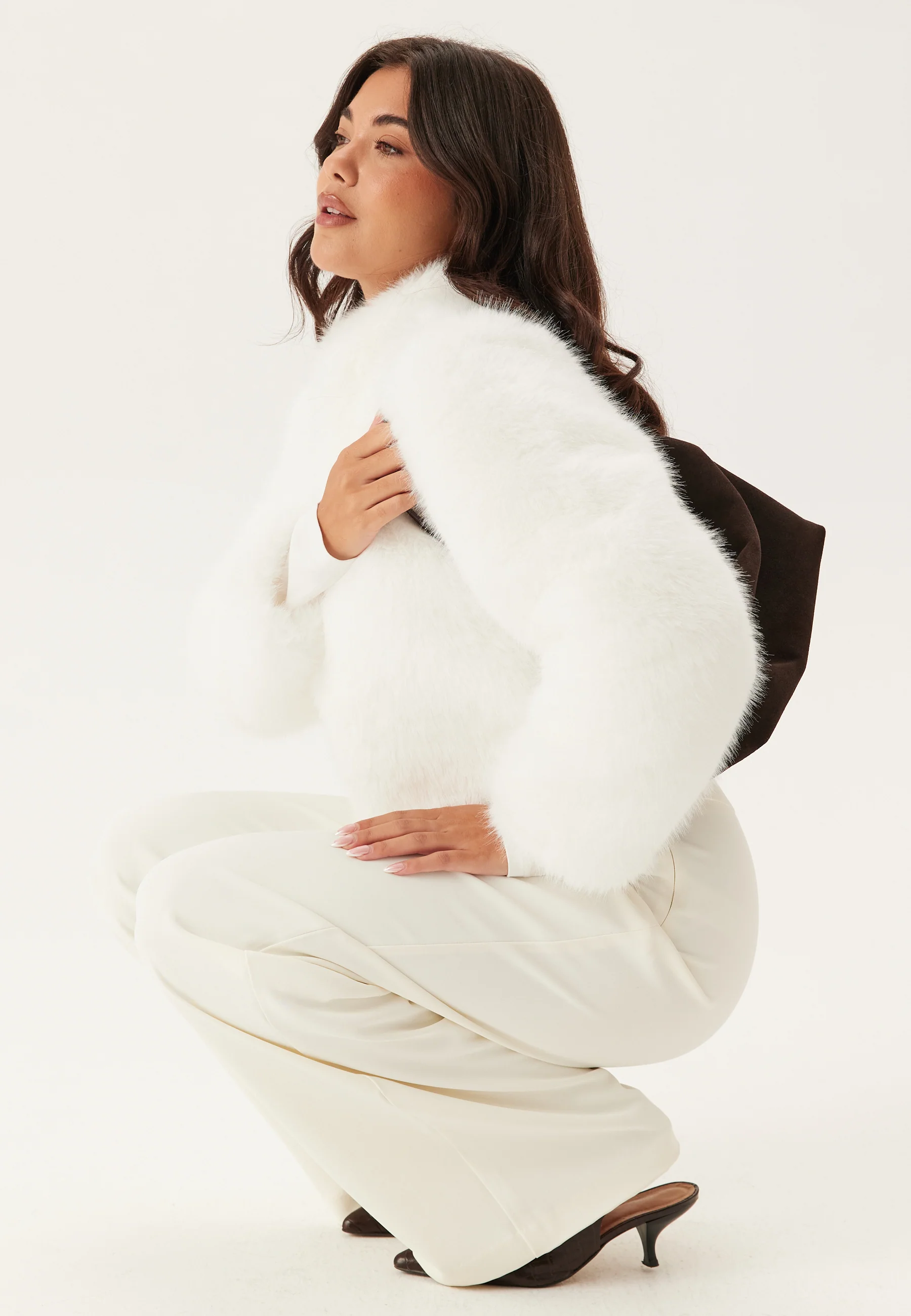 Short Faux Fur Jacket - Image 6