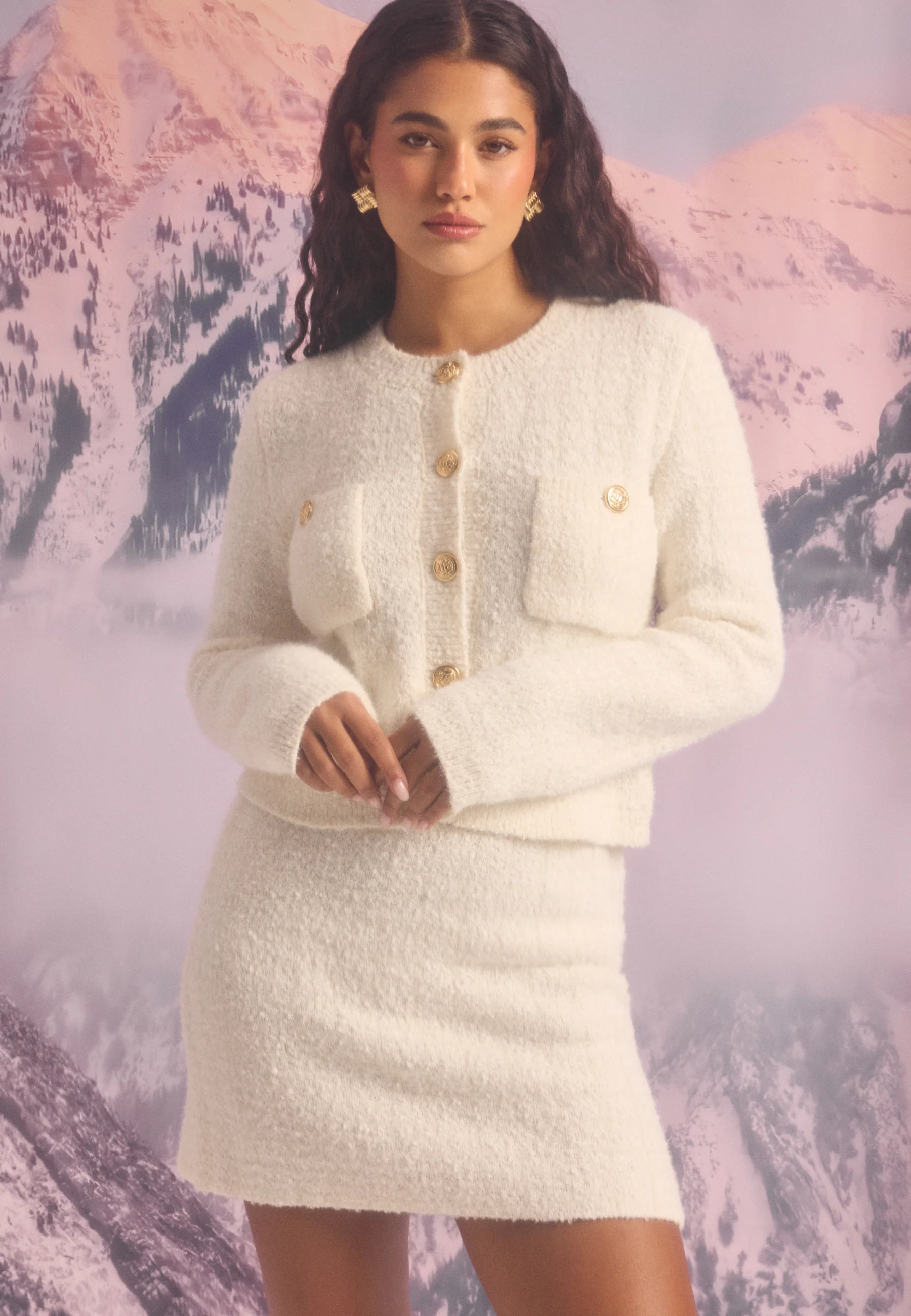 Short Knitted Skirt