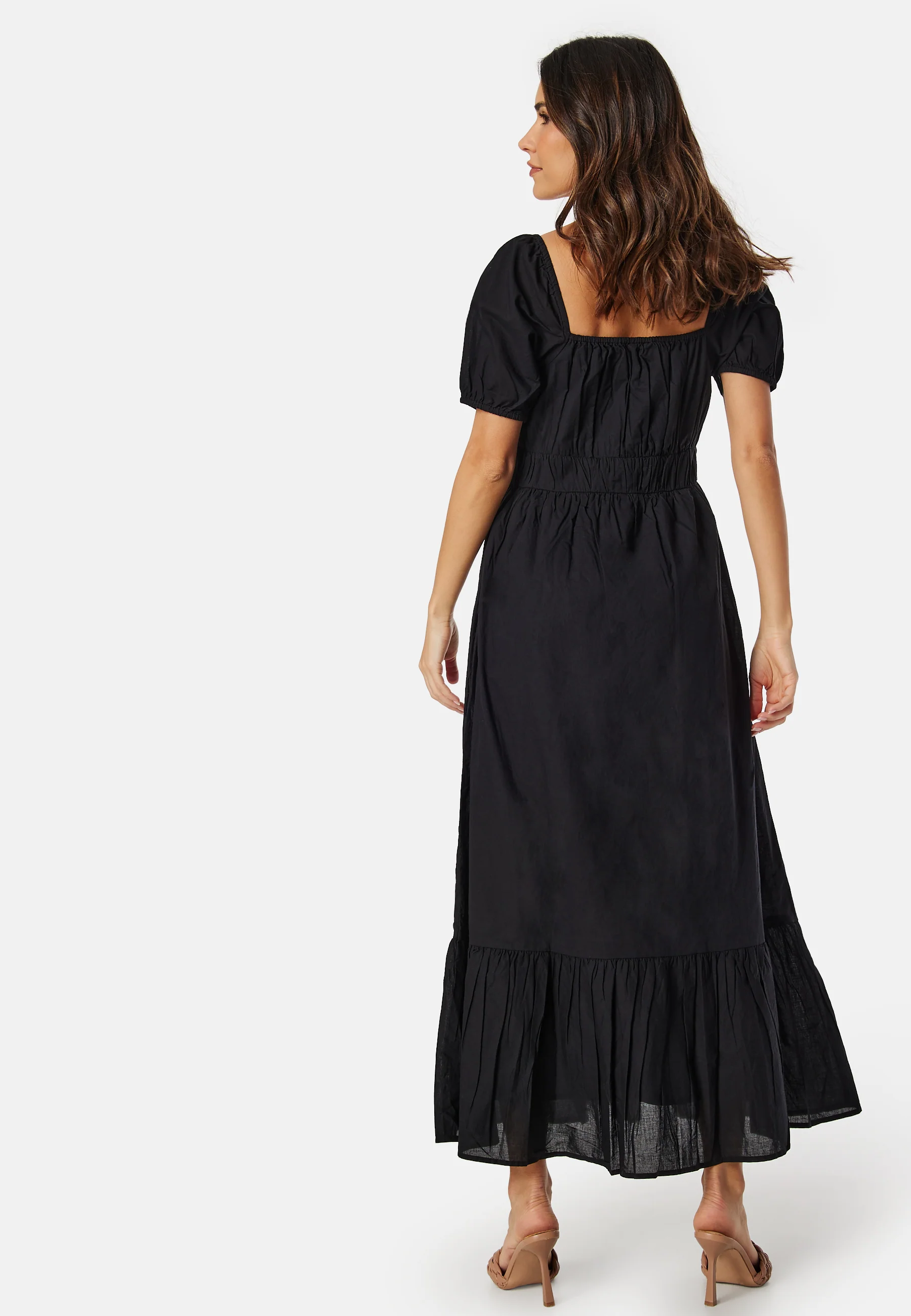 Short Sleeve Cotton Maxi Dress - Image 2
