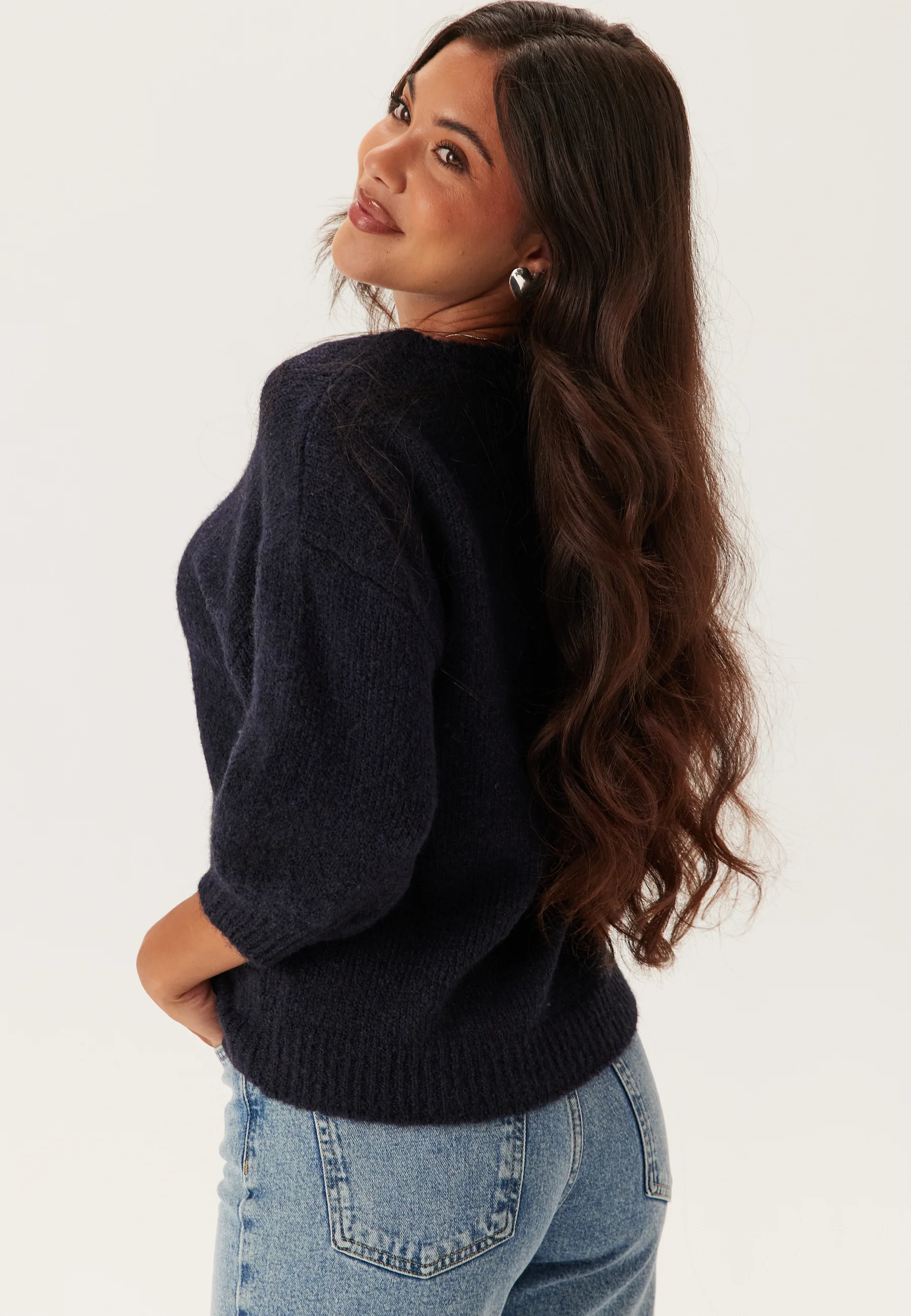 Short Sleeve Knitted Sweater - Image 2