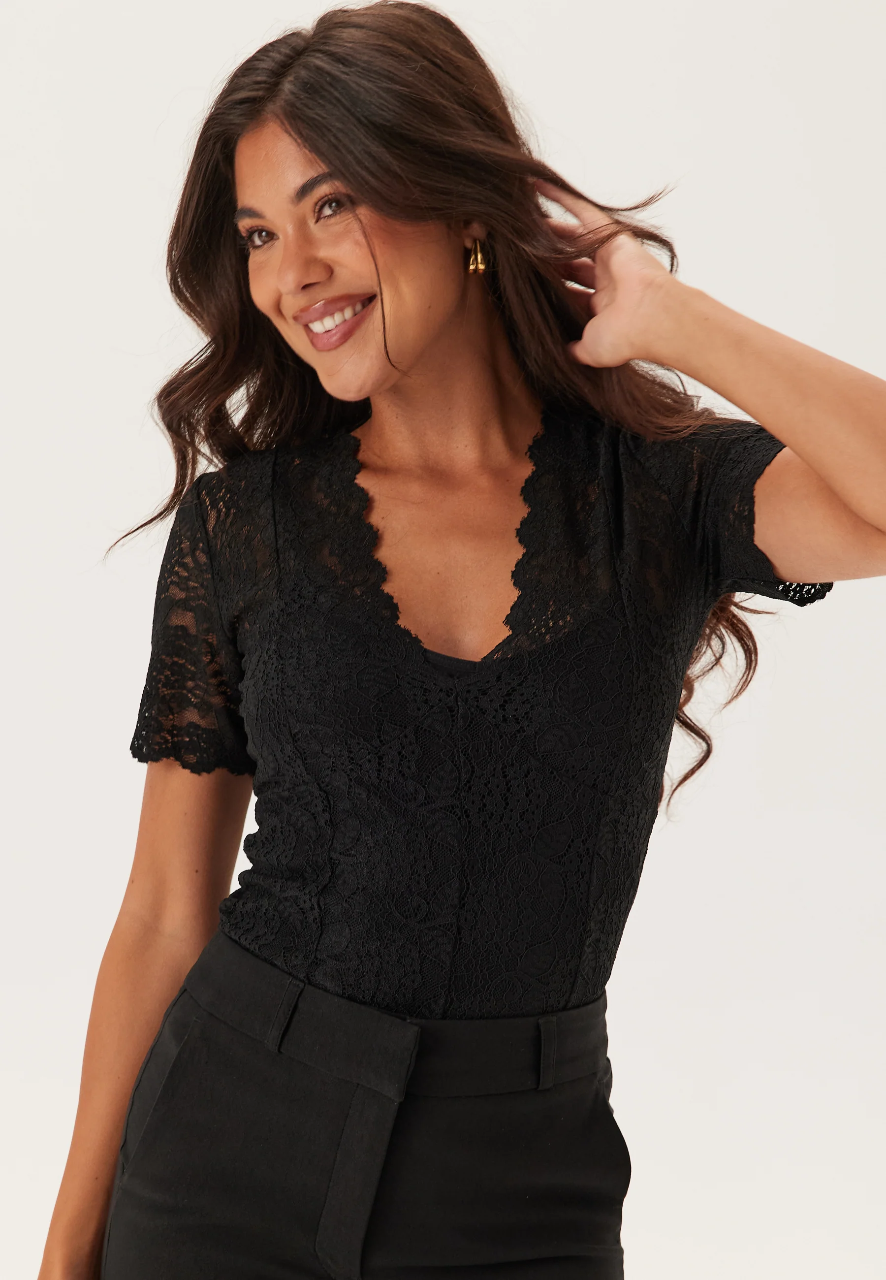 Short Sleeve Lace Top - Image 4