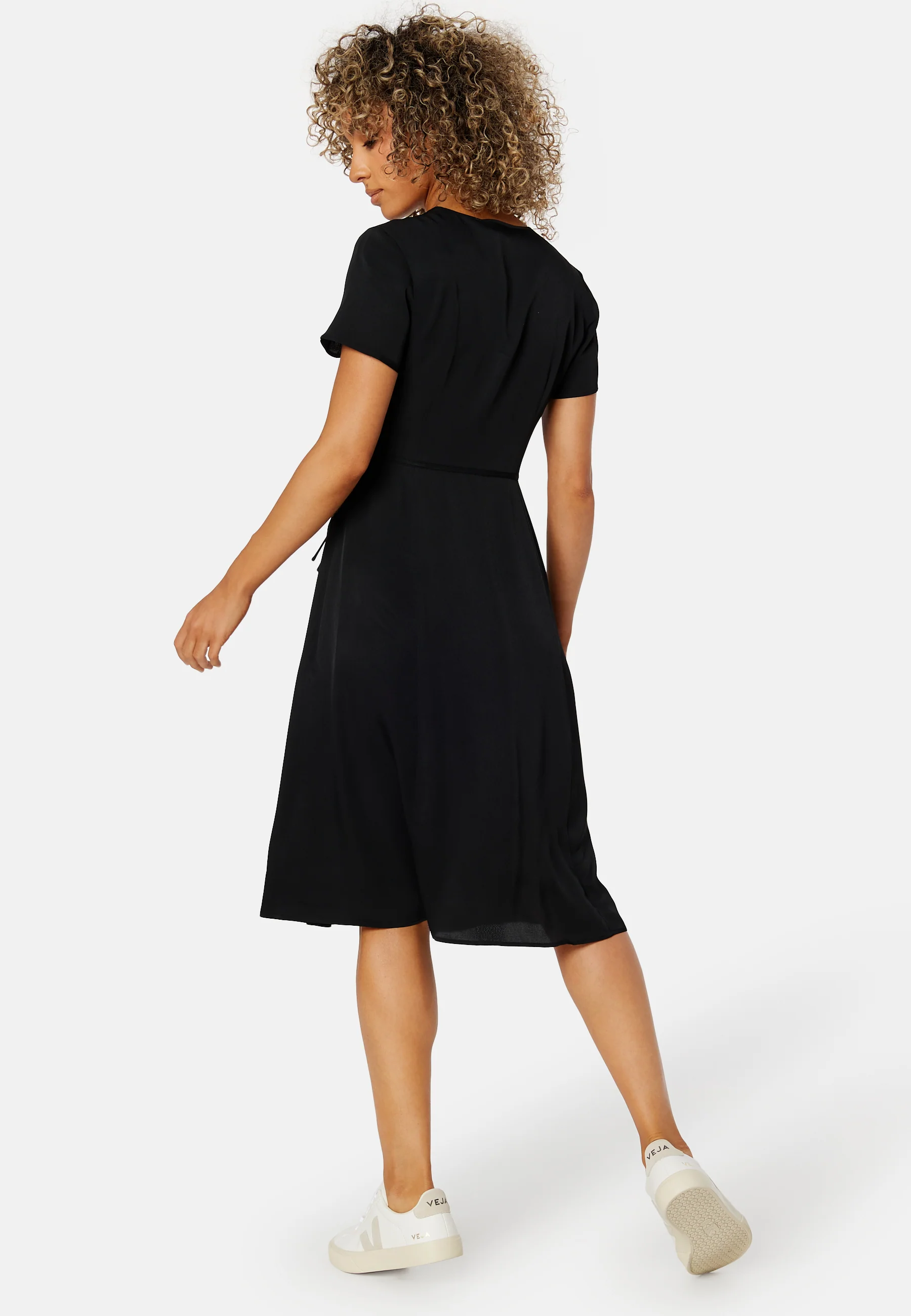 Short Sleeve Seaming Day Dress - Image 3