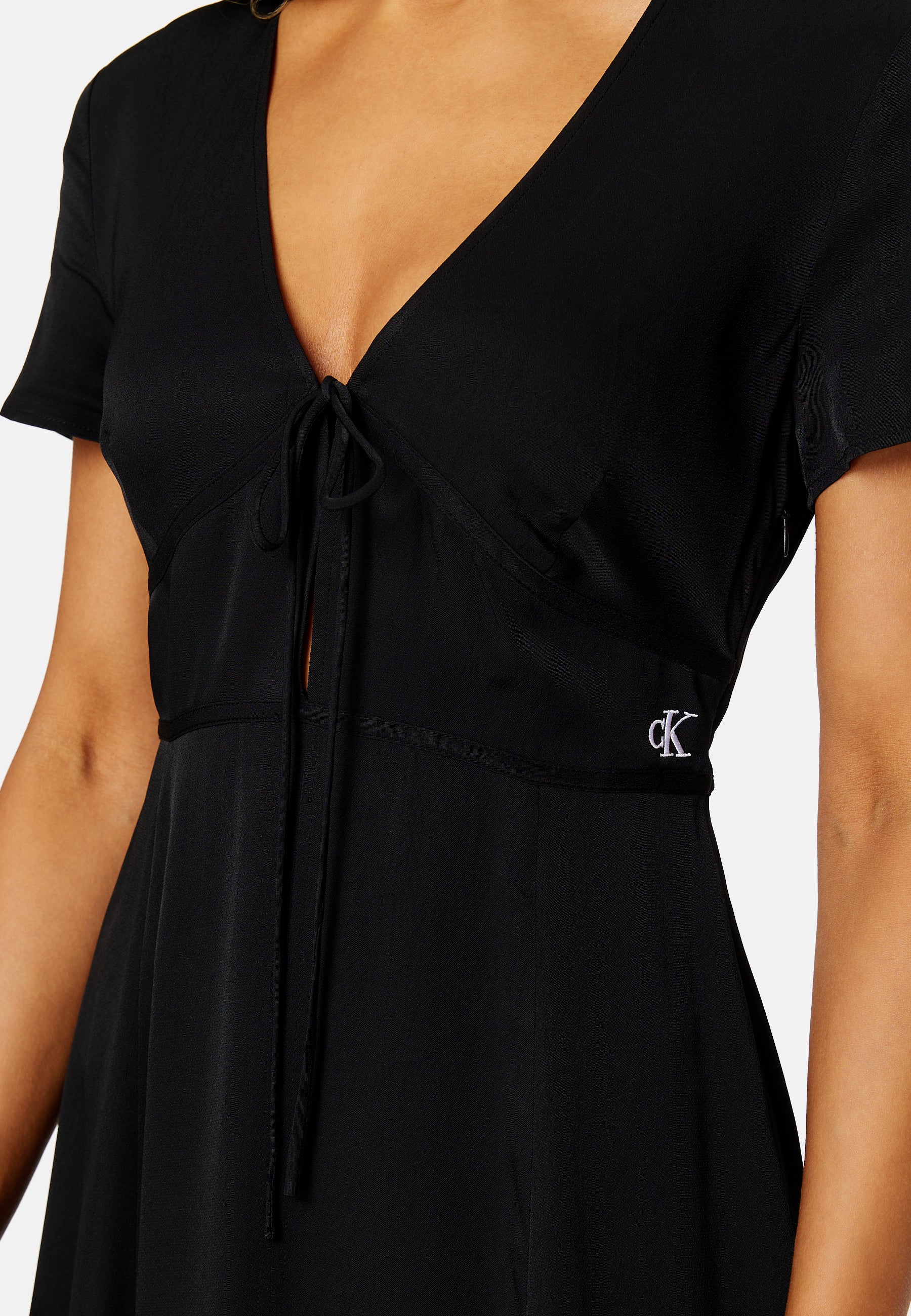 Short Sleeve Seaming Day Dress - Image 4