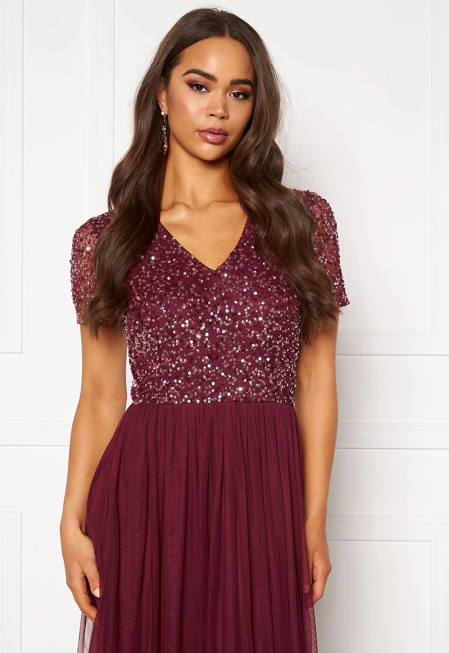 Short Sleeve Sequin Dress - Image 3