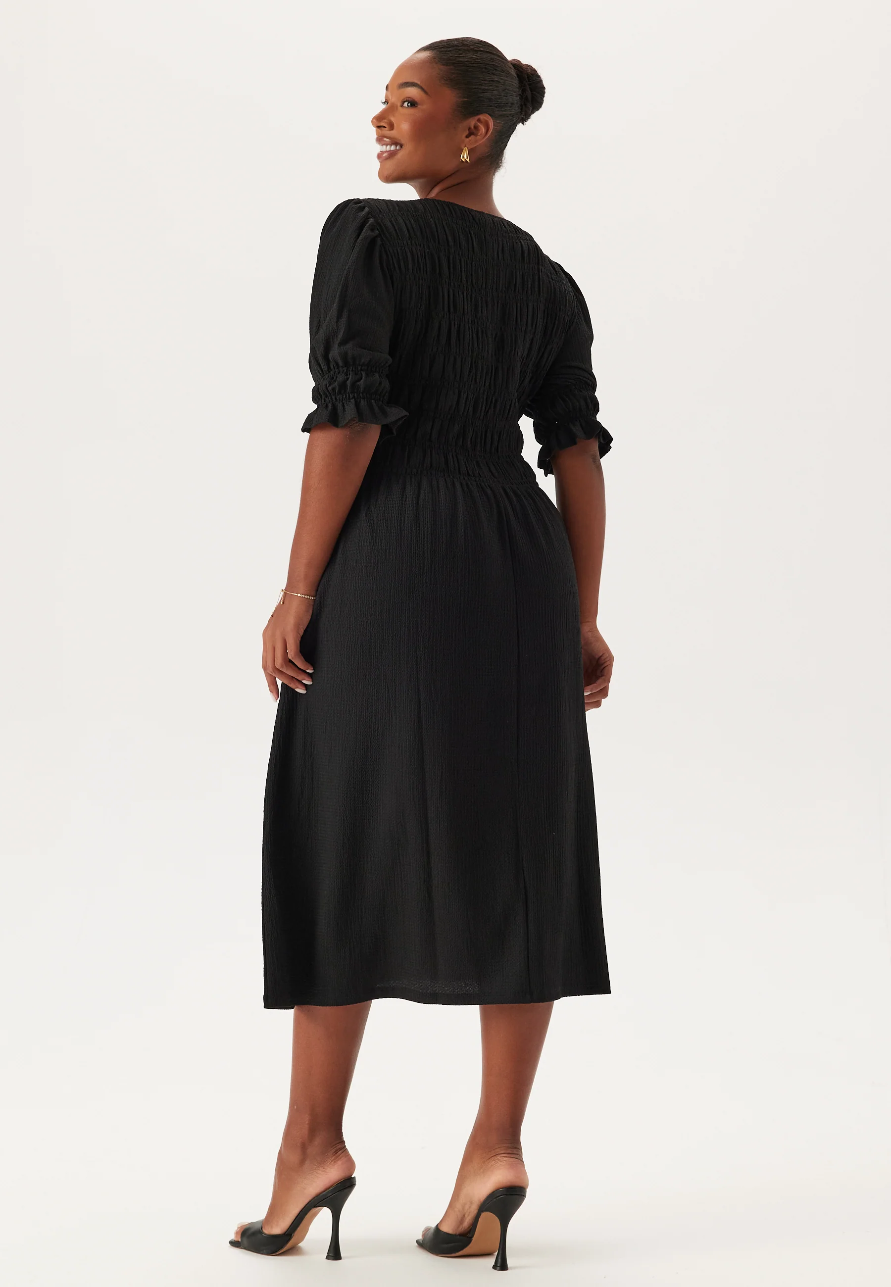 Short Sleeve Smock Dress - Image 6