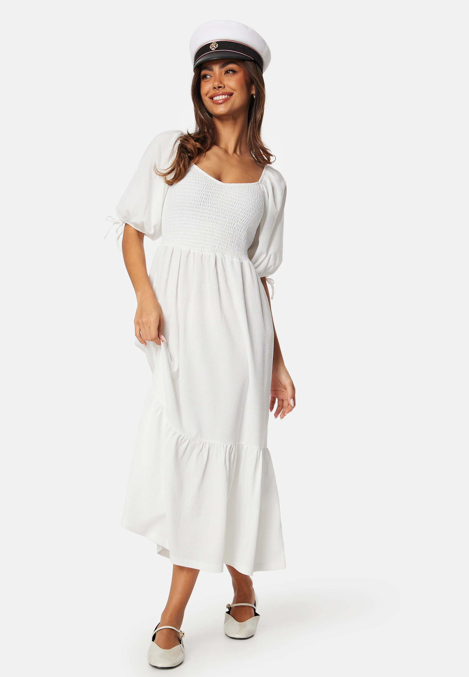 Short Sleeve Smock Dress - Image 4