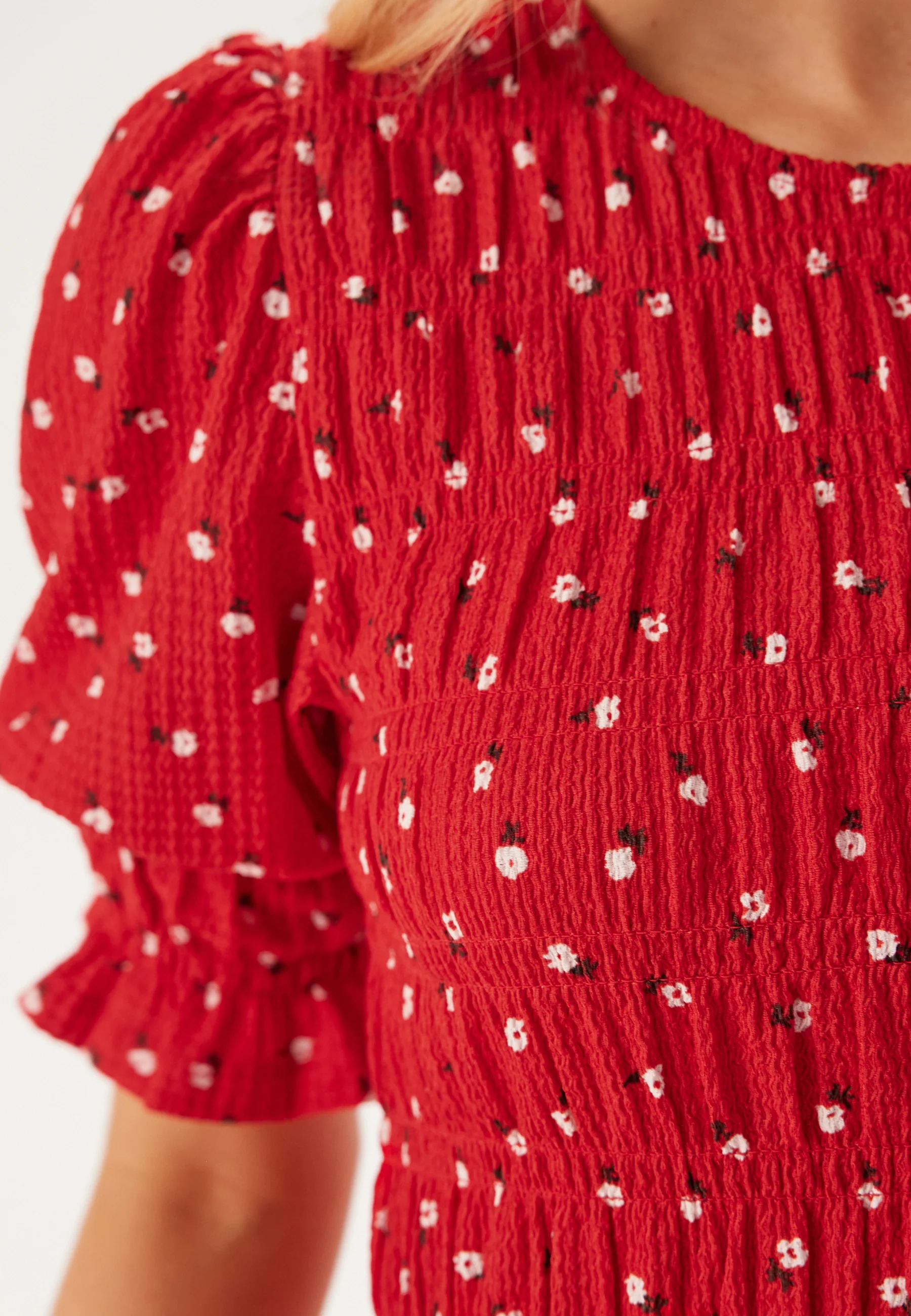 Short Sleeve Smock Dress - Image 4