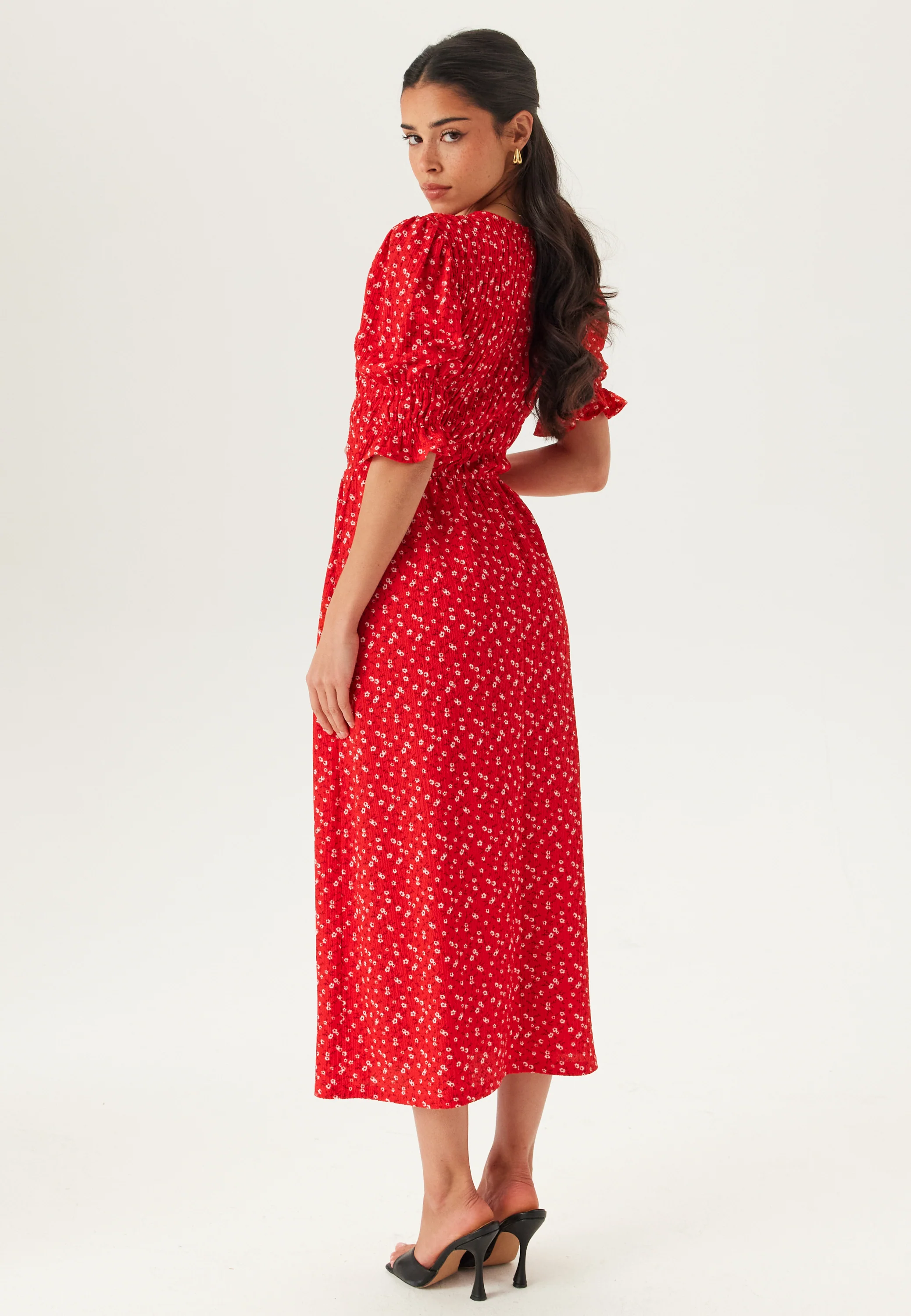Short Sleeve Smock Dress - Image 2