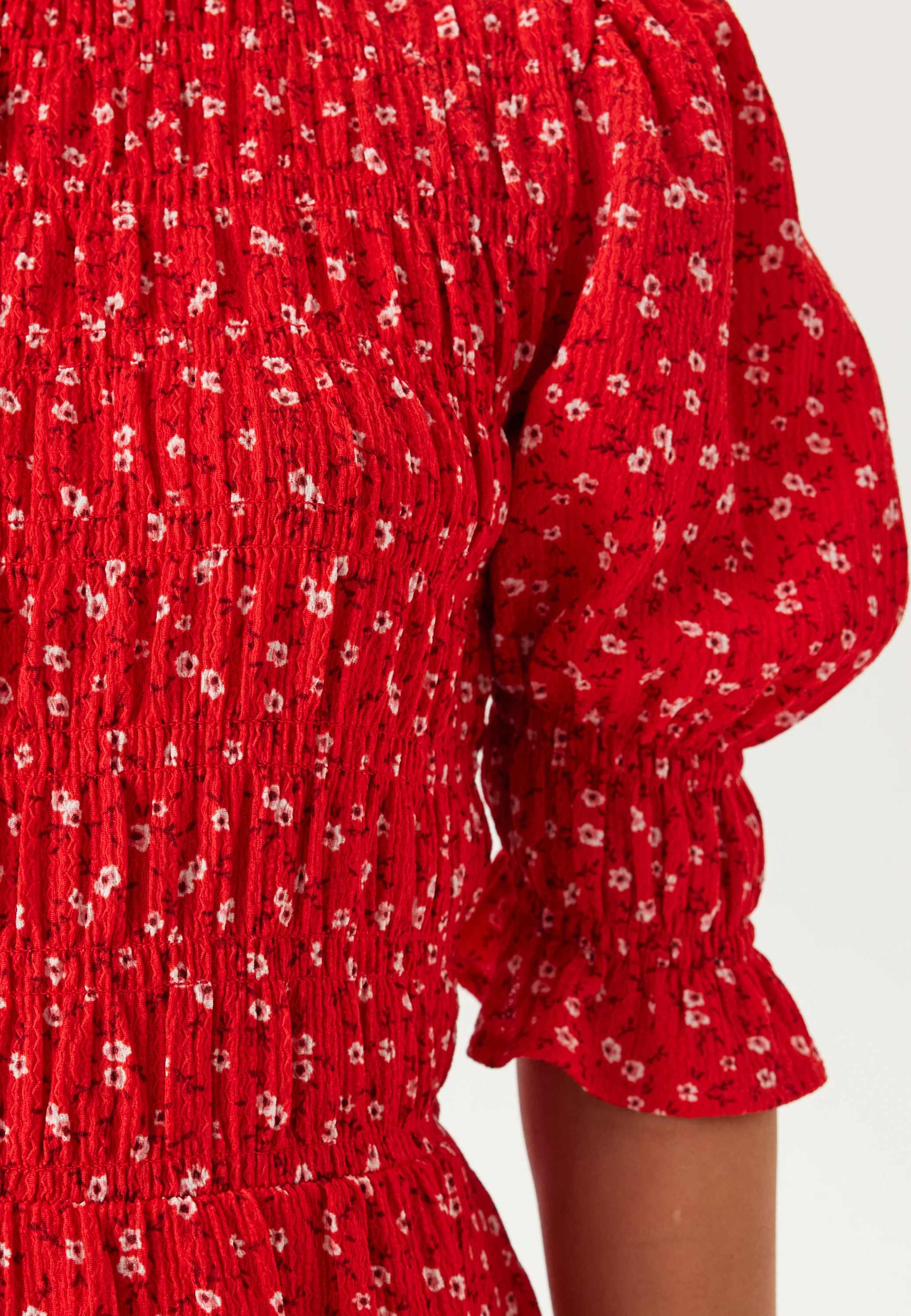 Short Sleeve Smock Dress - Image 4