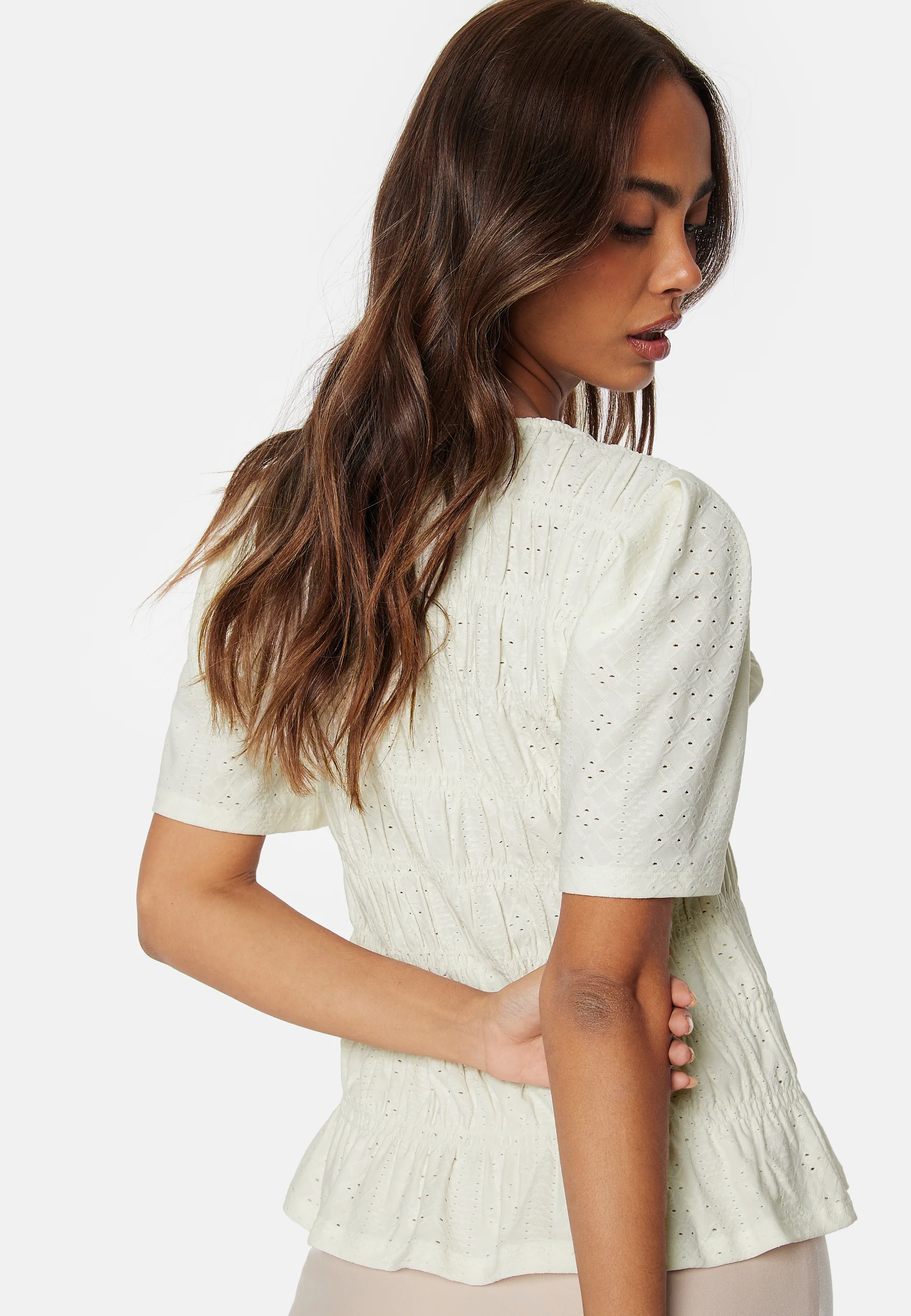 Short Sleeve Smock Top - Image 4