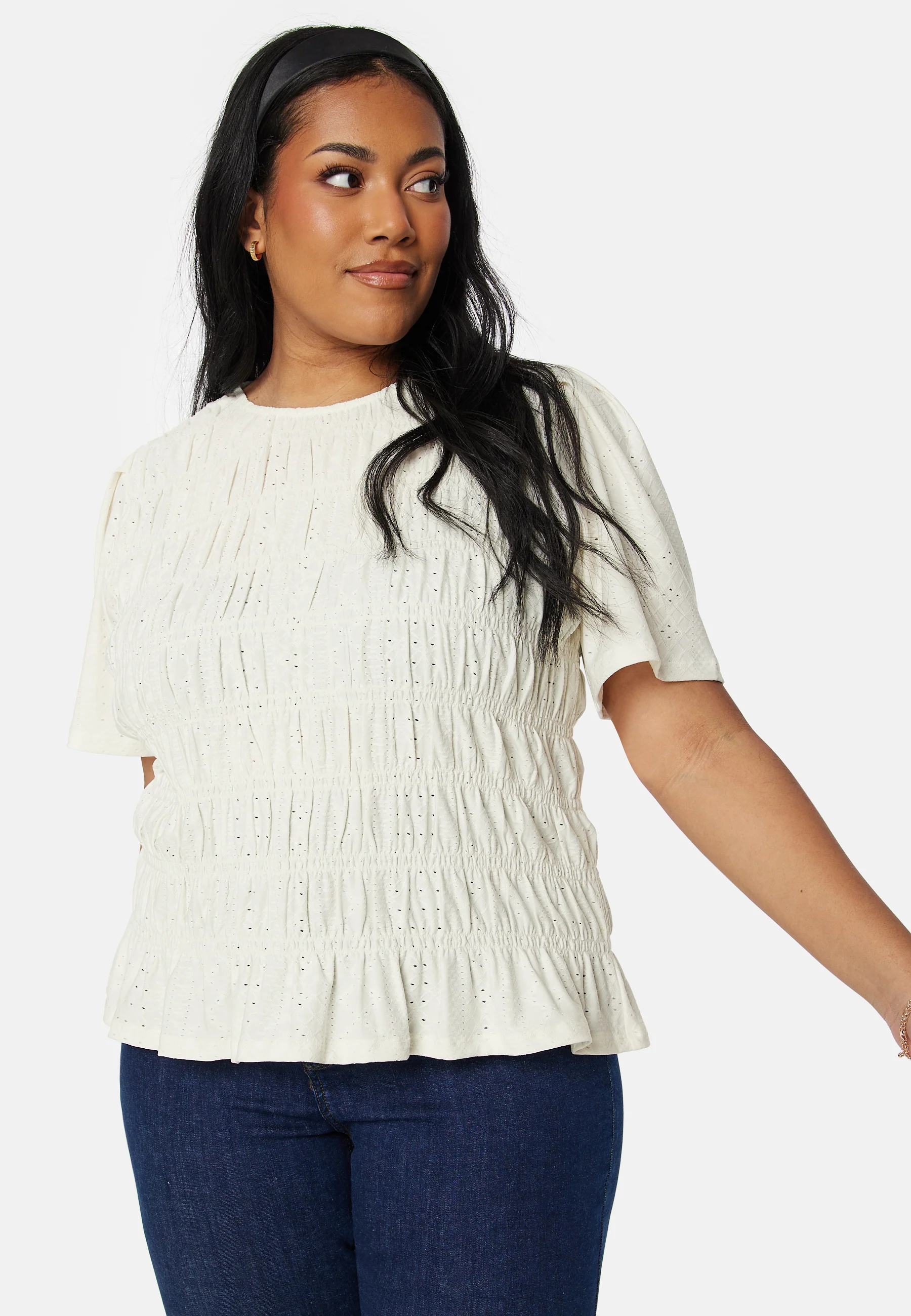 Short Sleeve Smock Top - Image 5