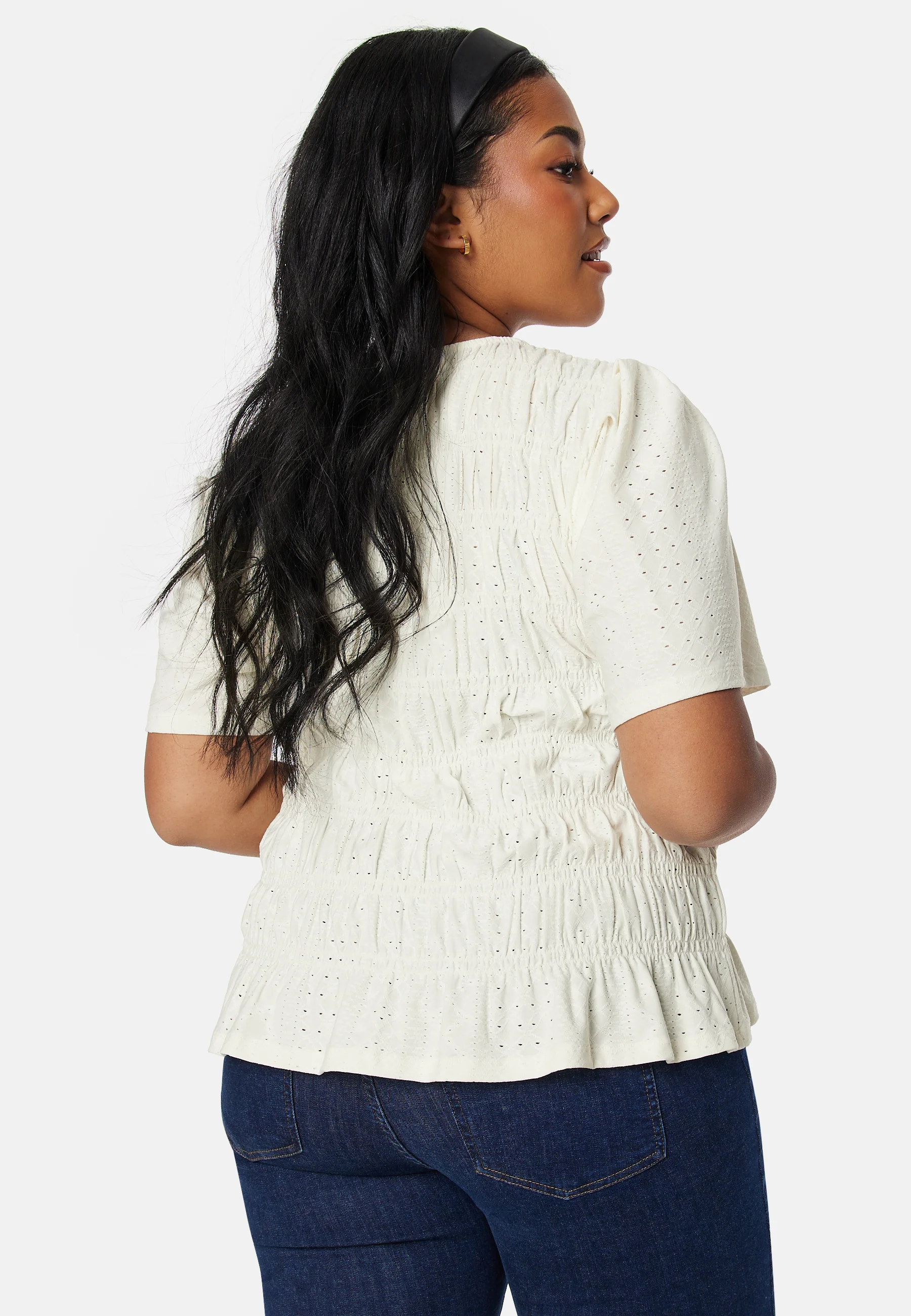 Short Sleeve Smock Top - Image 7