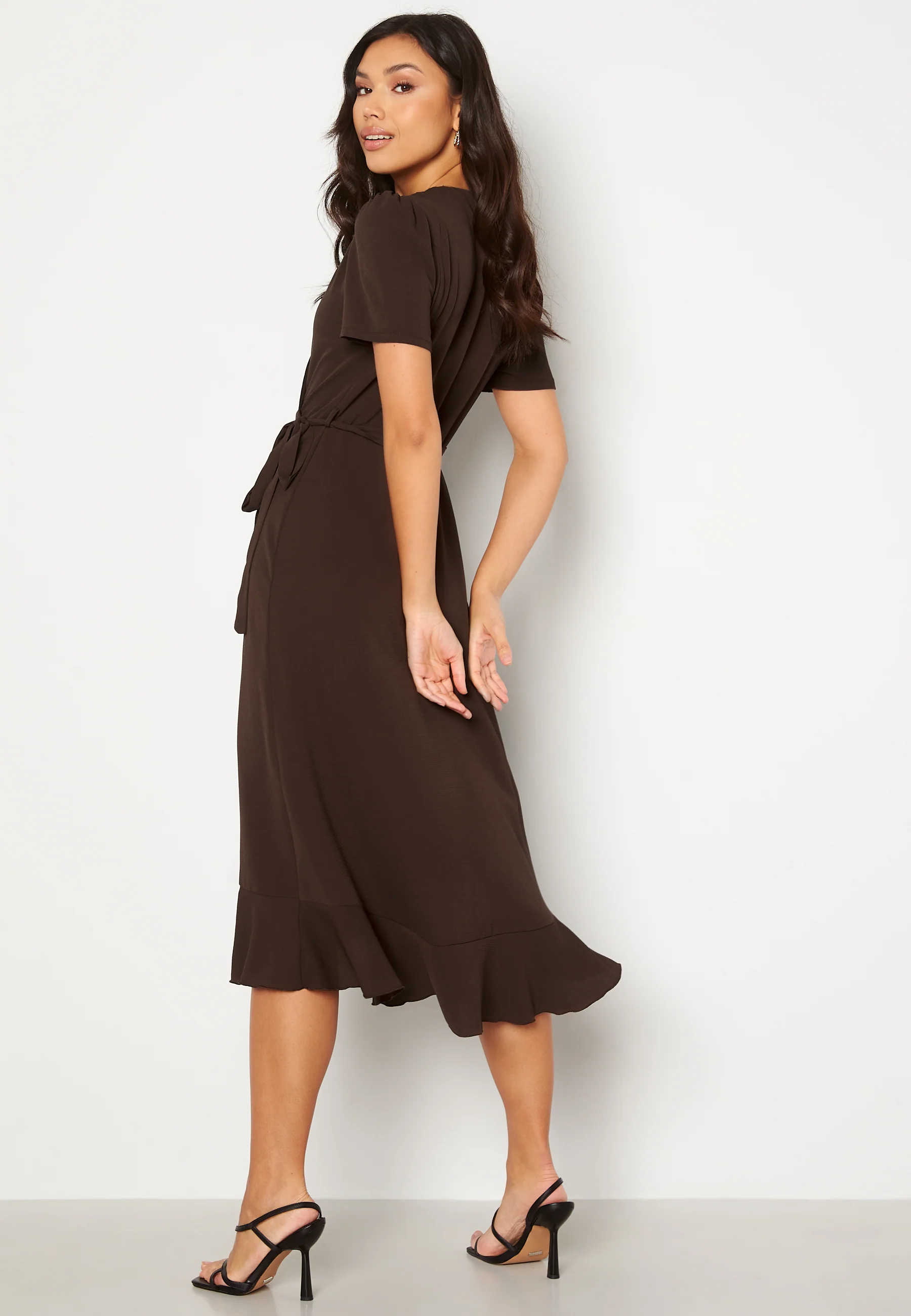 Short Sleeve Wrap Dress - Image 2