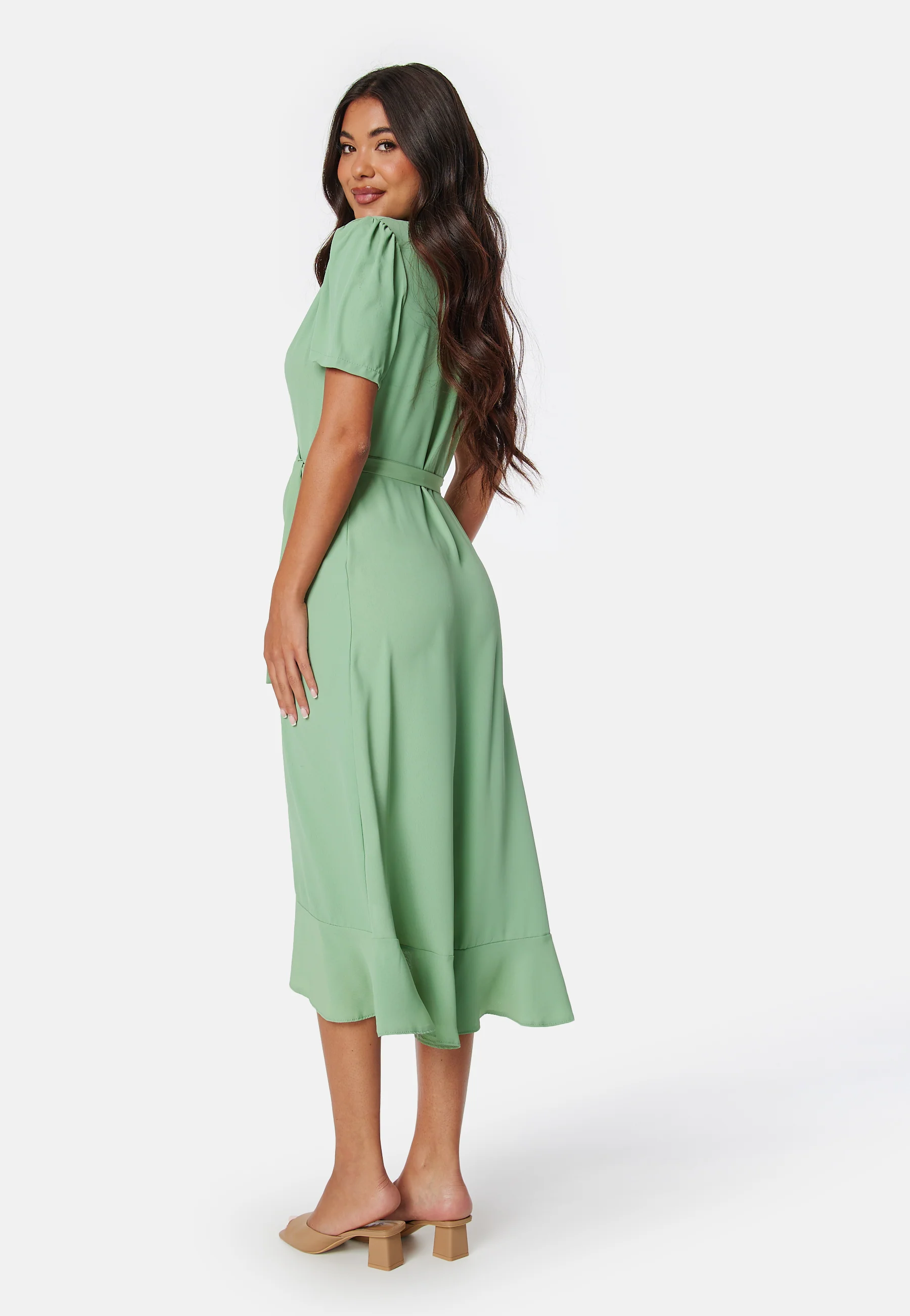 Short Sleeve Wrap Dress - Image 2