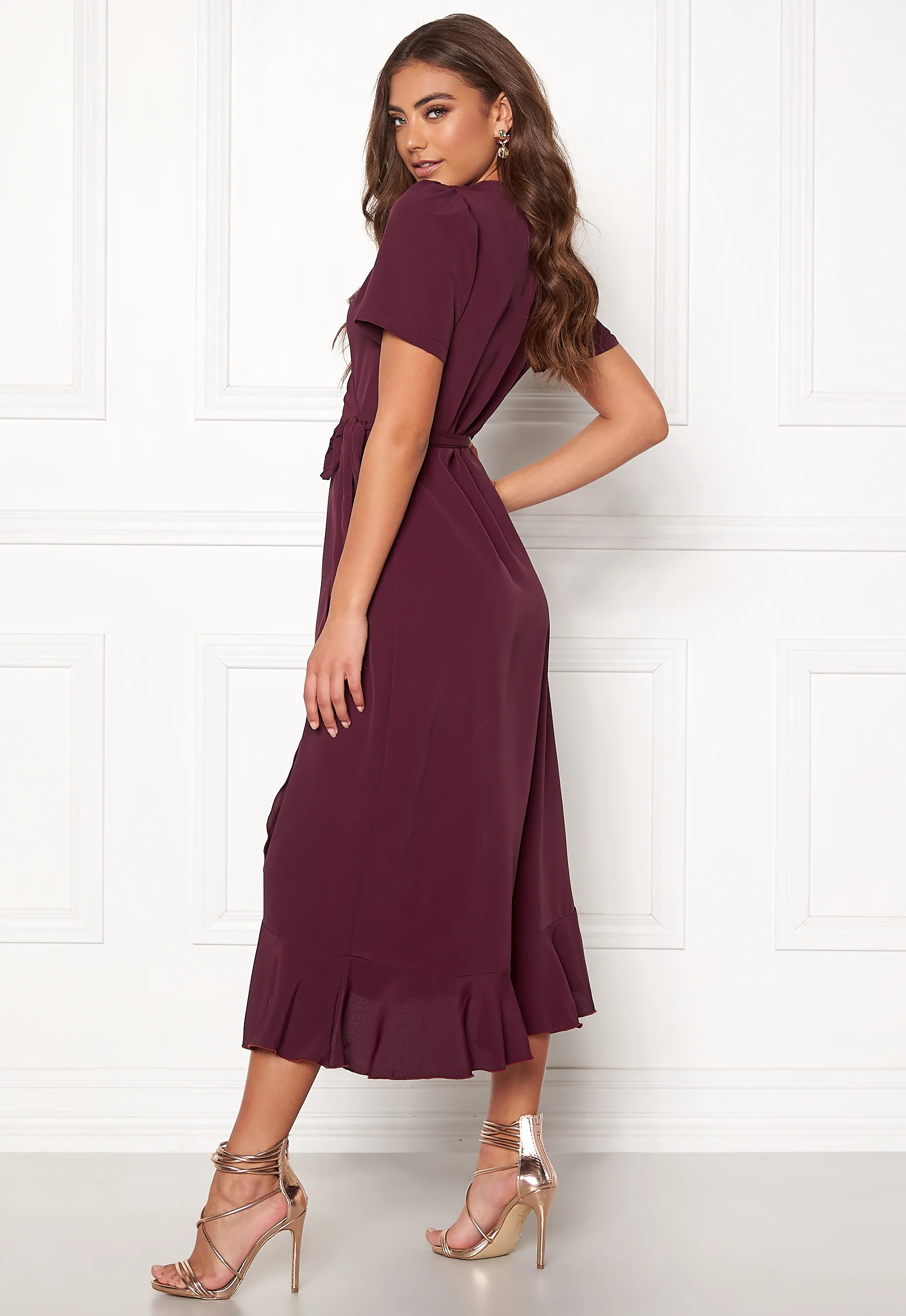 Short Sleeve Wrap Dress - Image 2