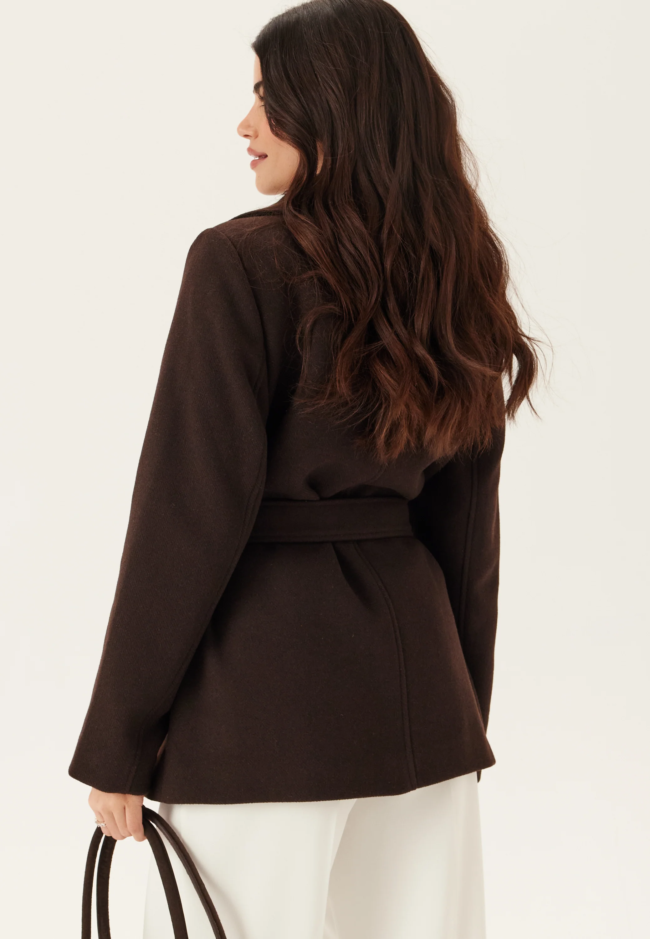 Short Wool Blend Coat - Image 6