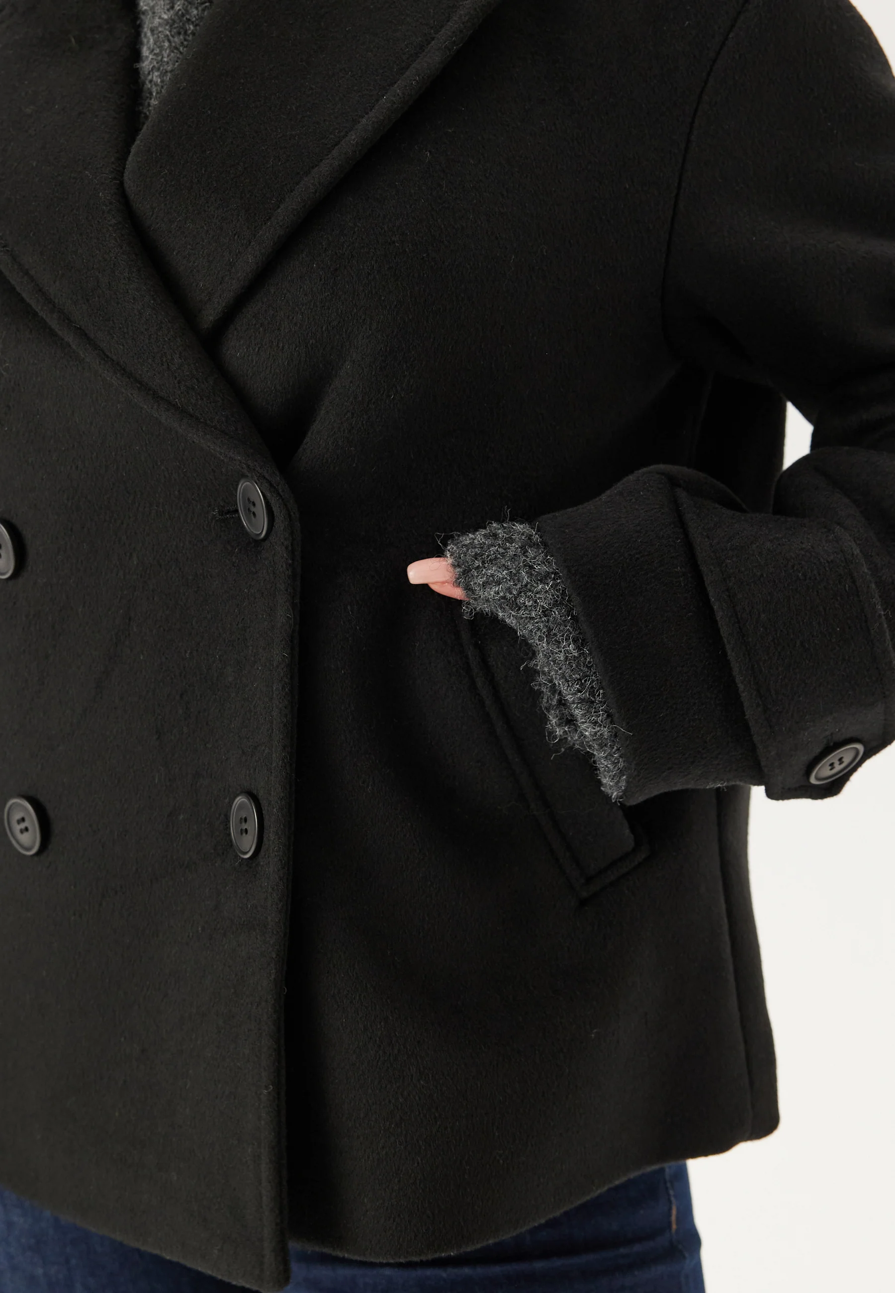 Short Wool Blend Jacket - Image 4